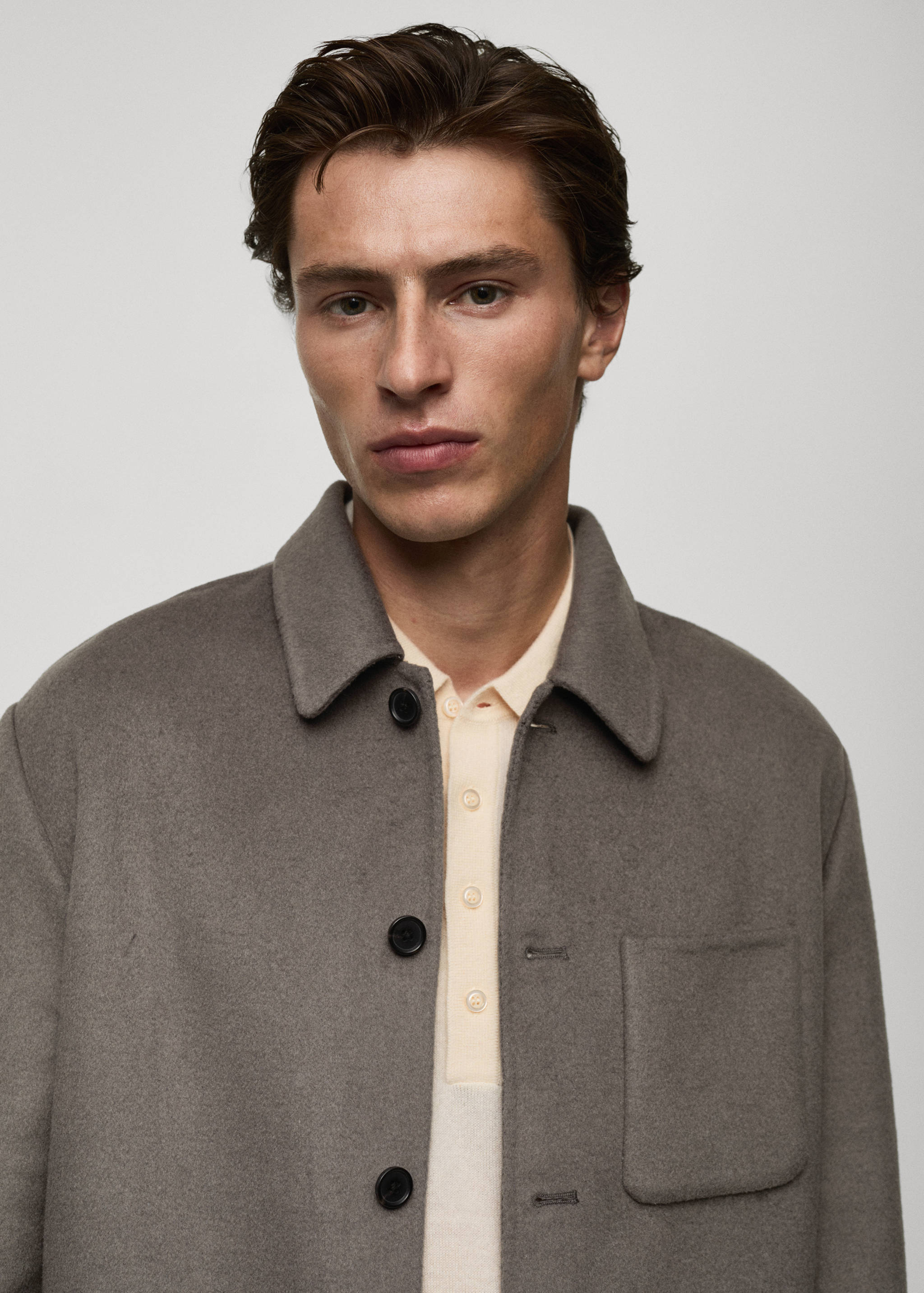 Surchemise laine faite main poches - Détail de l'article 1