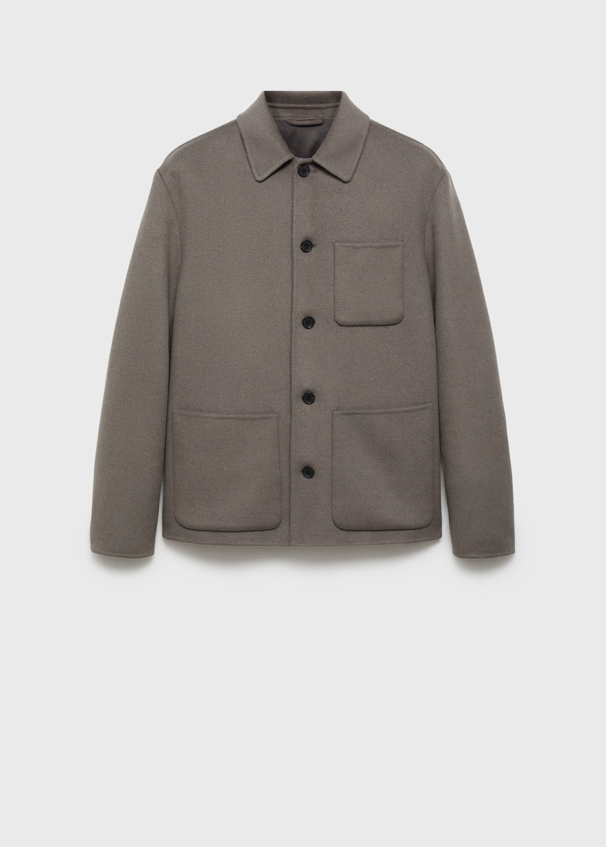 Surchemise laine faite main poches - Article sans modèle