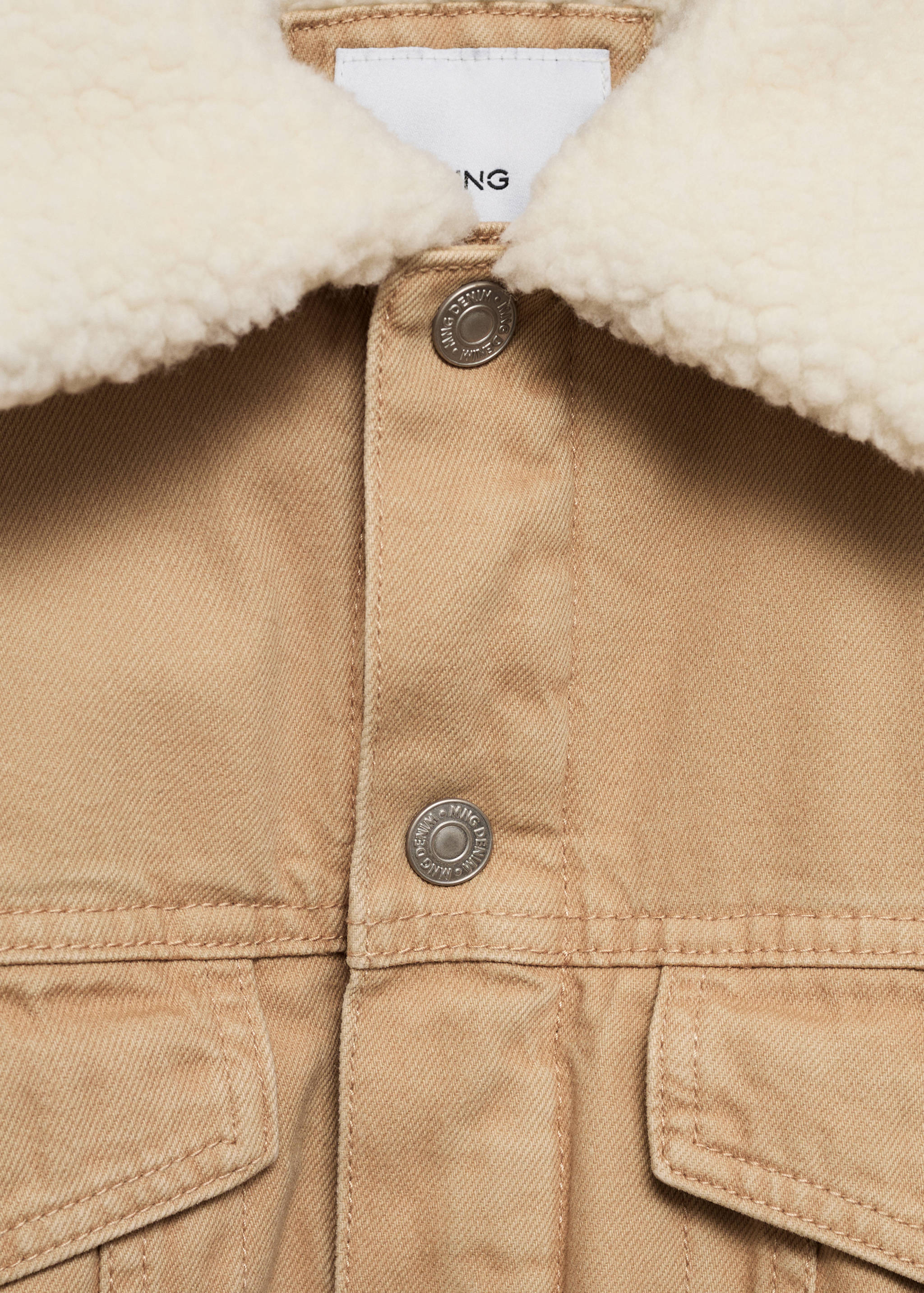 Denim jacket with shearling collar - Details of the article 8