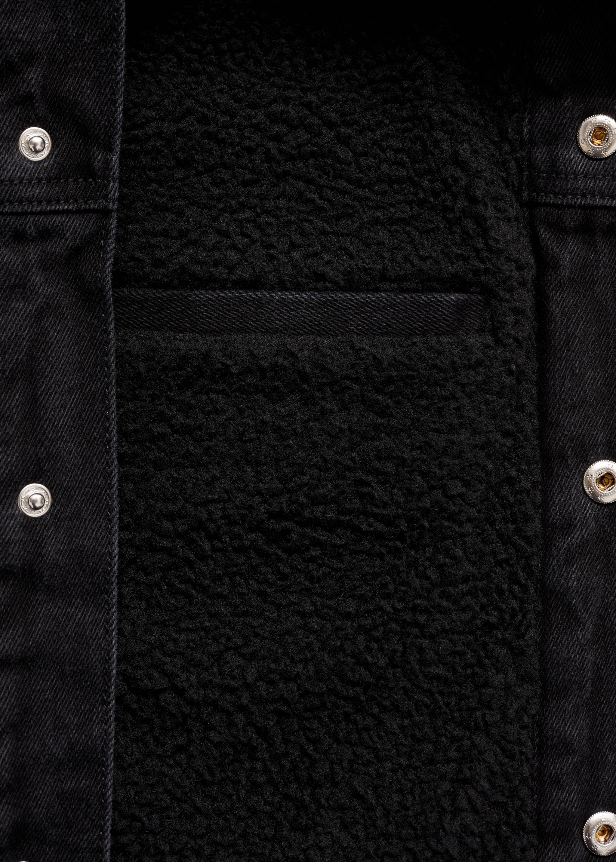 Cazadora vaquera interior borreguito - Detalle del artículo 0, Denim negro. Ref: 77057914-00.