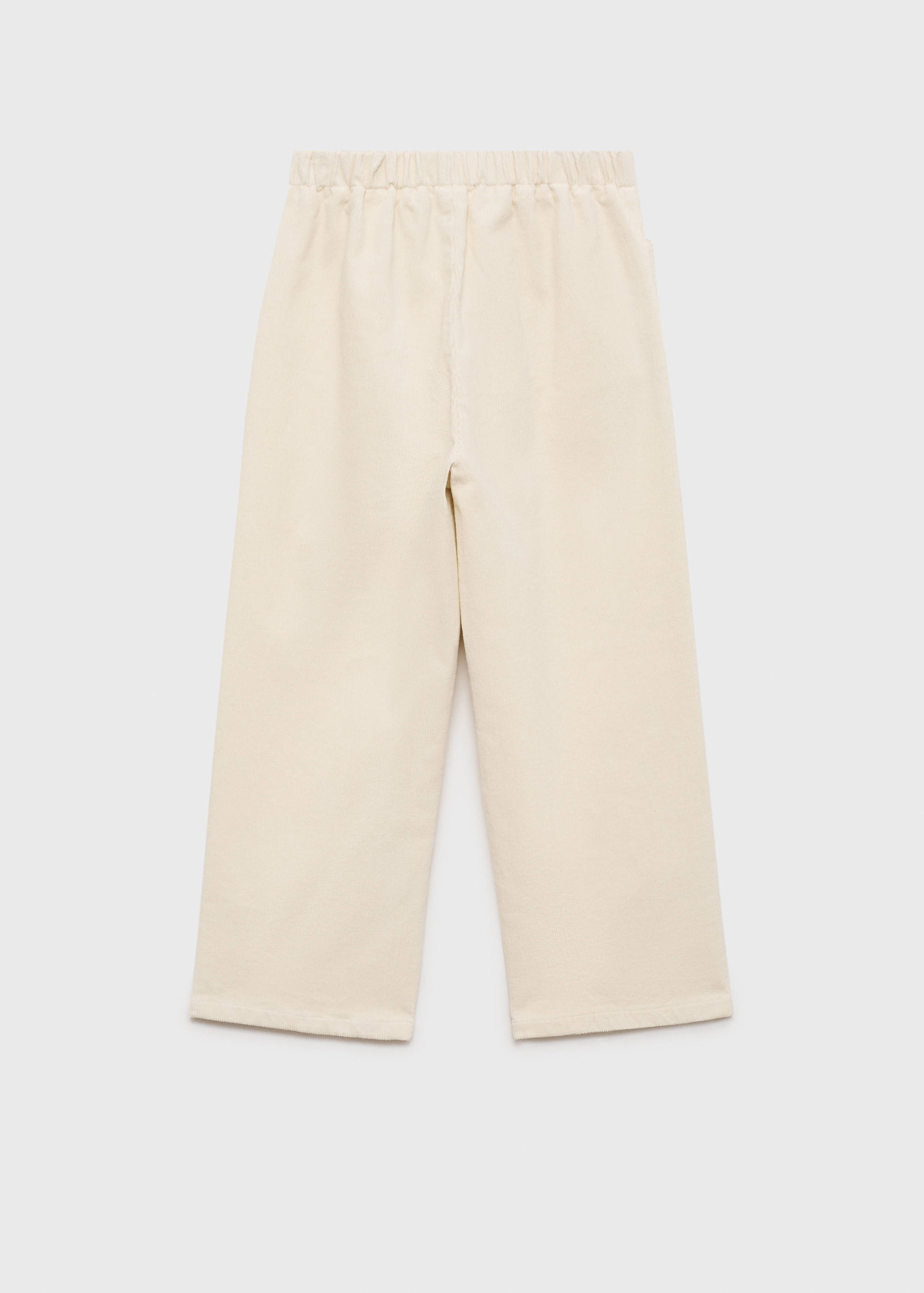 灯芯绒阔腿裤 - null