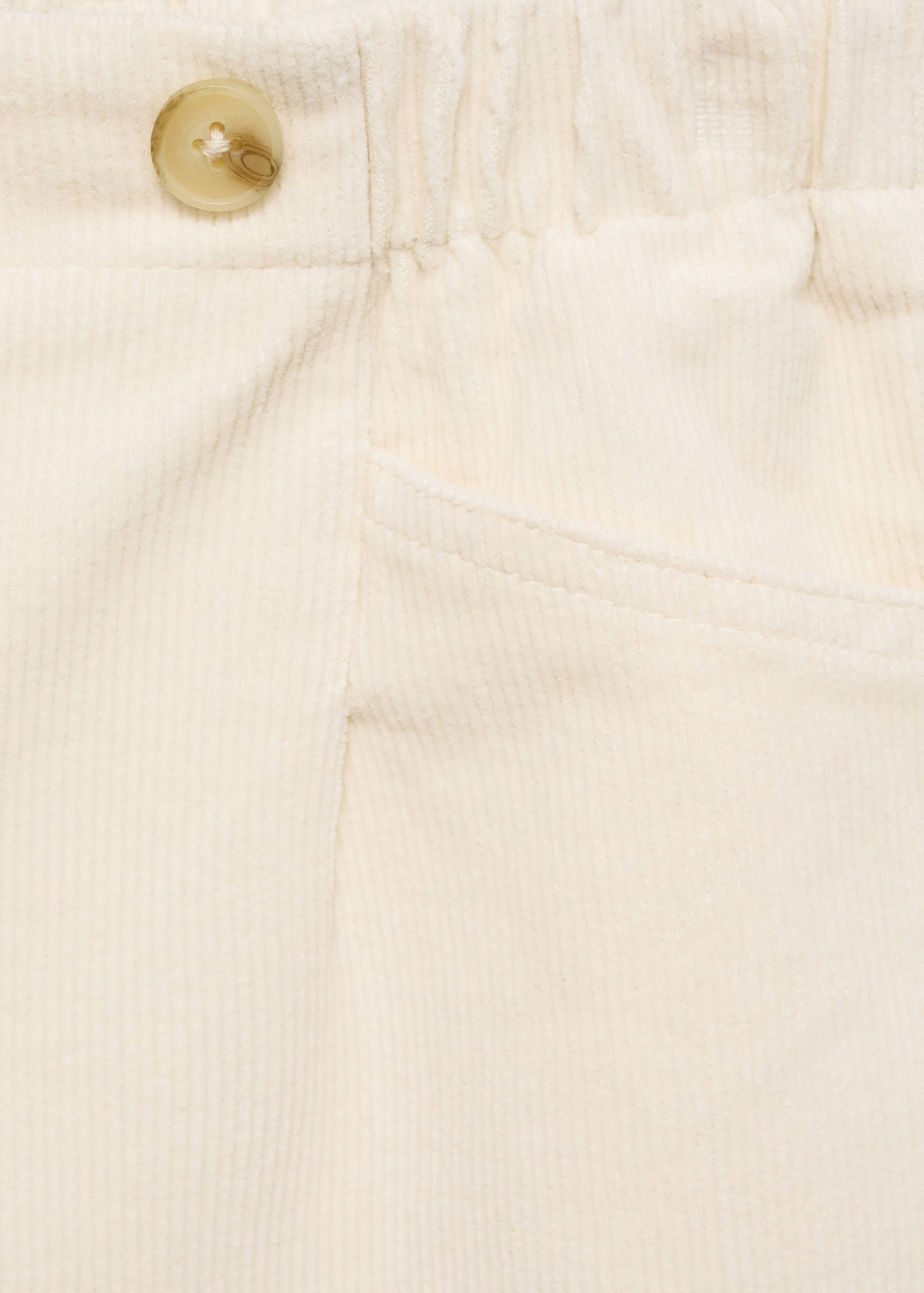 灯芯绒阔腿裤 - null