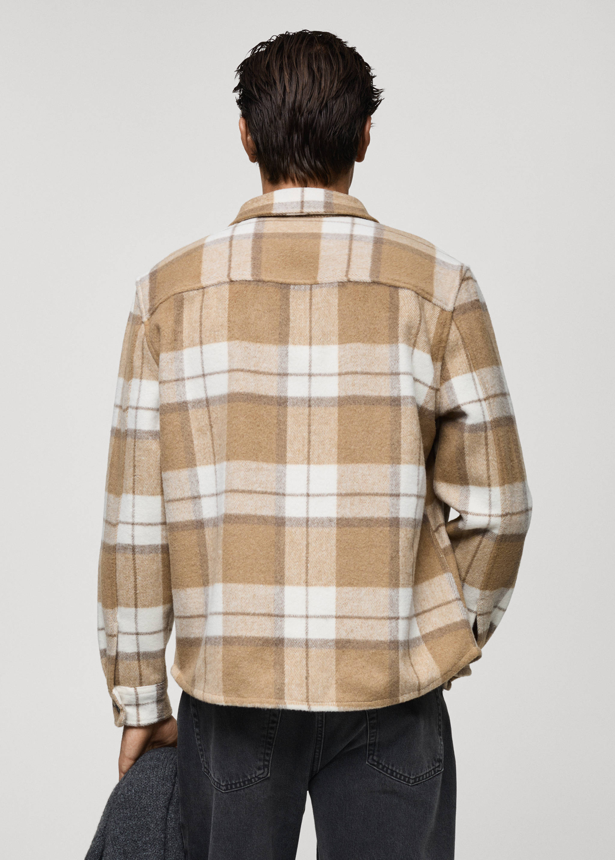 Surchemise flanelle carreaux - Verso de l’article