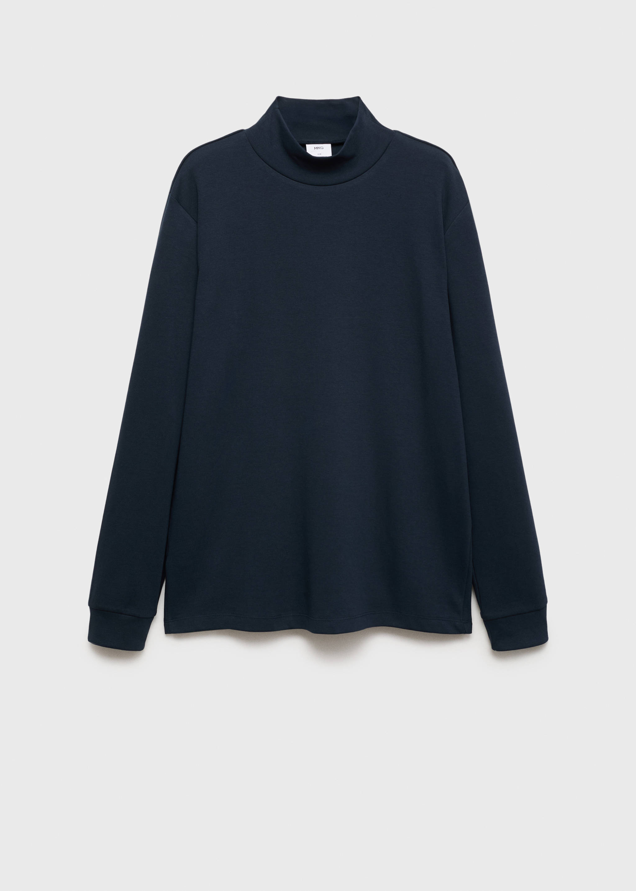 T-shirt coton col montant - Article sans modèle