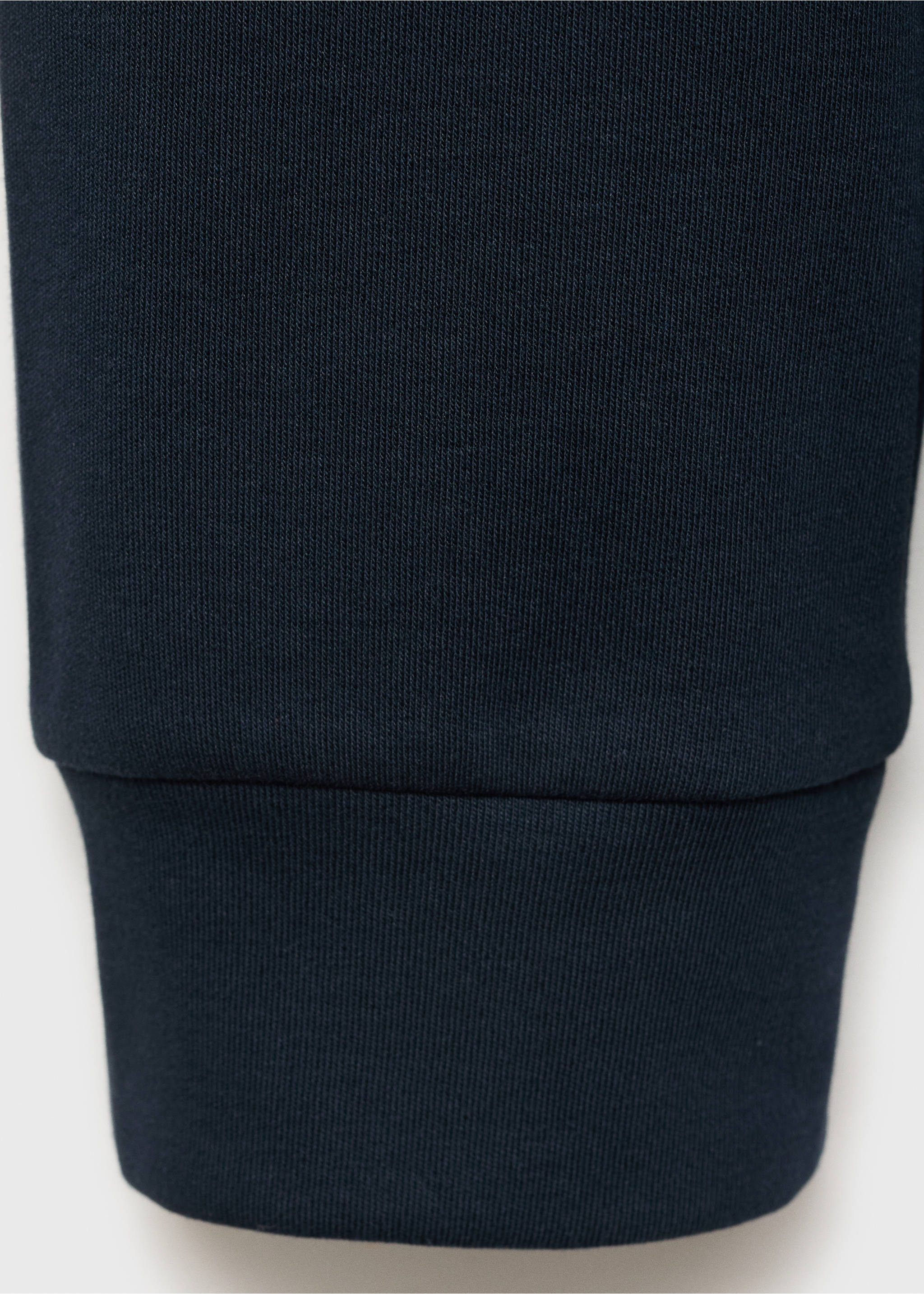 Camiseta algodón cuello perkins - Detalle del artículo 0, Azul marino oscuro. Ref: 77057932-00.