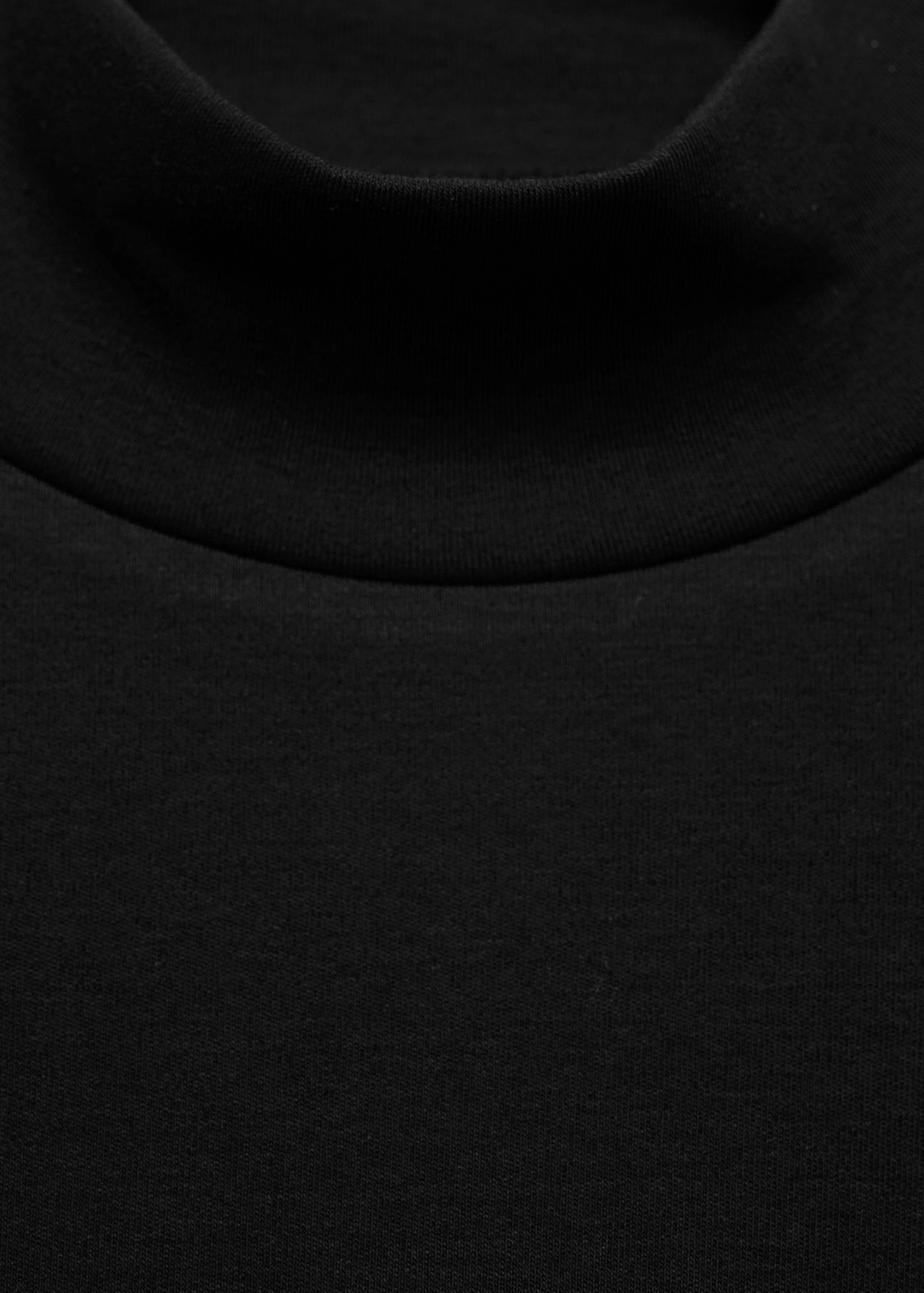 T-shirt coton col montant - Détail de l'article 8