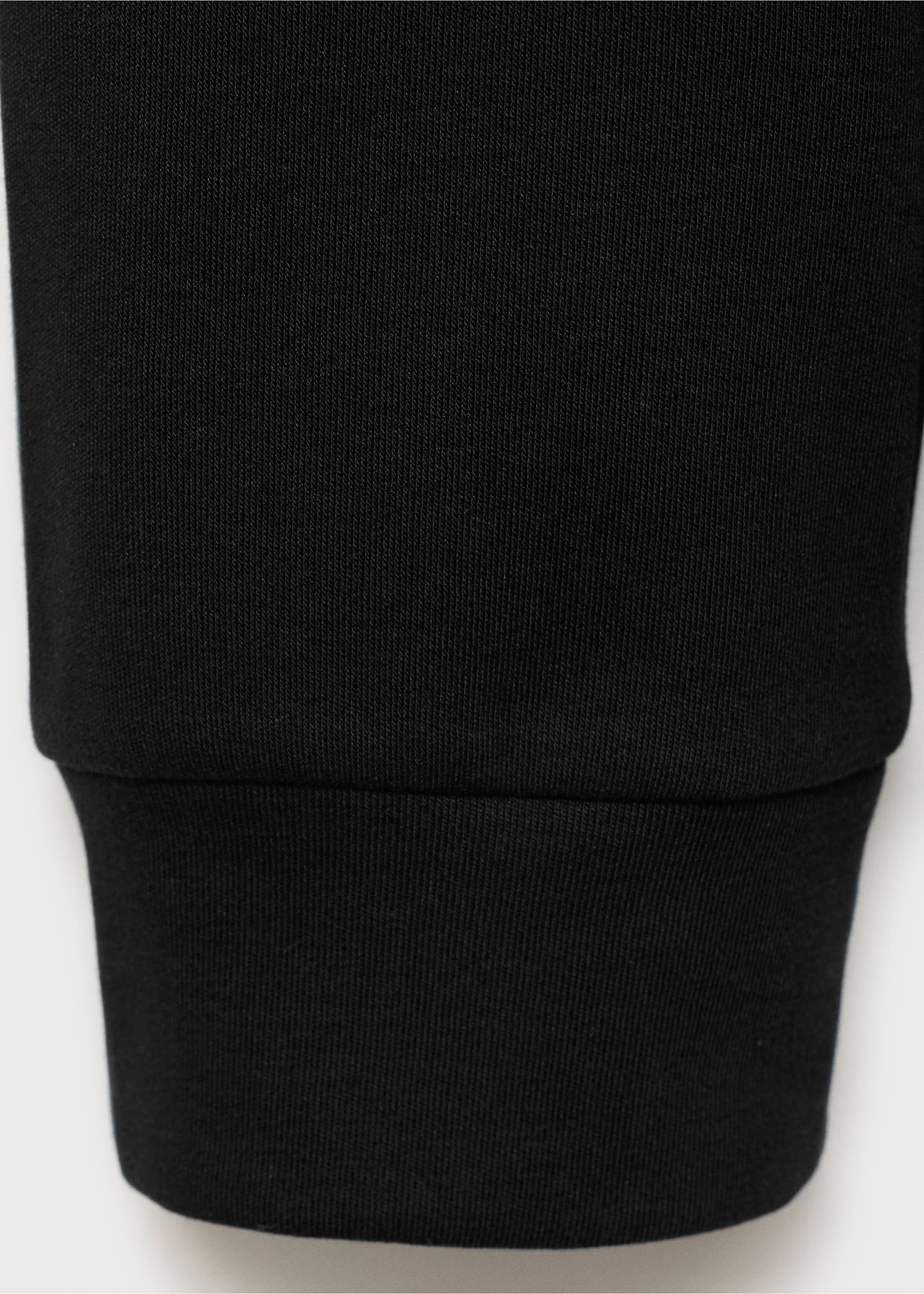 Camiseta algodón cuello perkins - Detalle del artículo 0, Negro. Ref: 77057932-00.