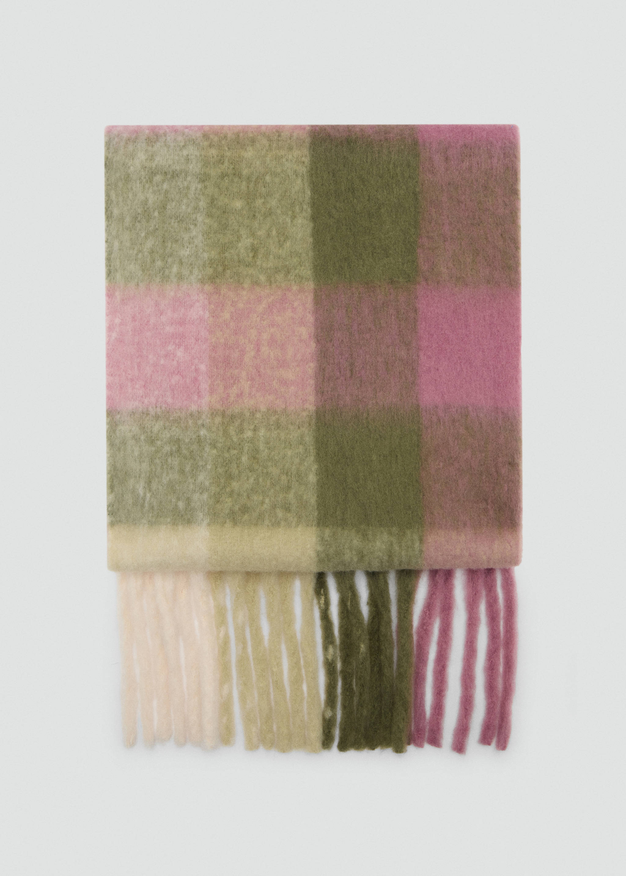 Tricolour check scarf - Article without model