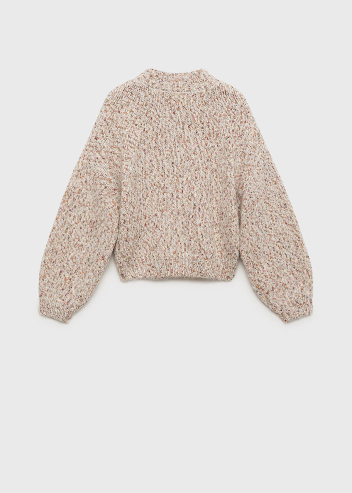 Braided knitted sweater — Pink