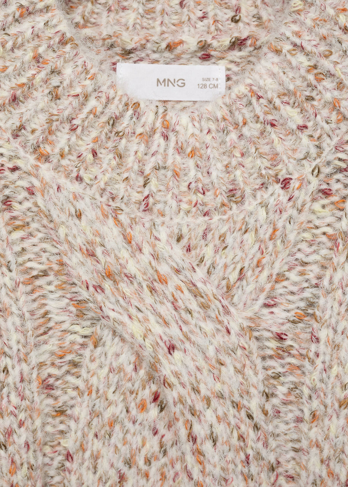 Braided knitted sweater — Pink