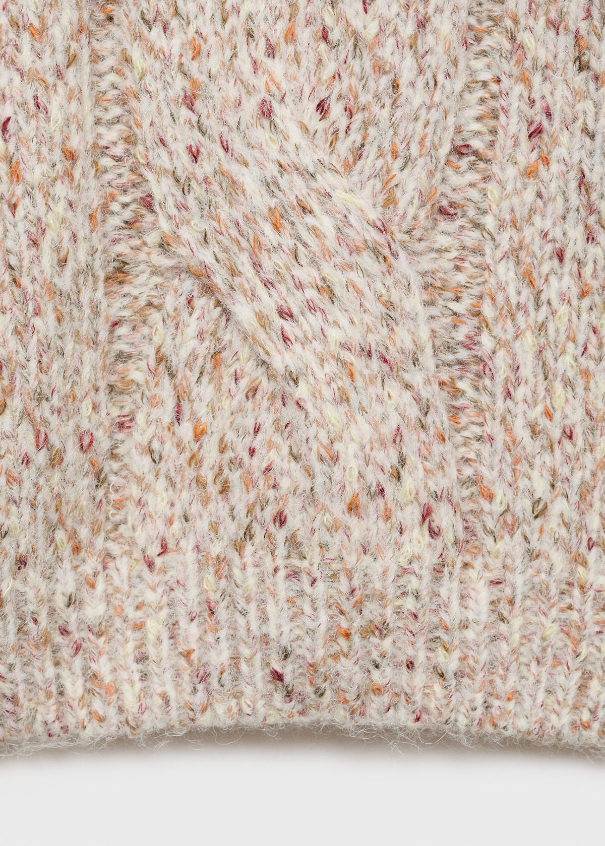 Braided knitted sweater — Pink
