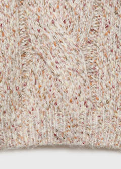 Braided knitted sweater — Pink 8