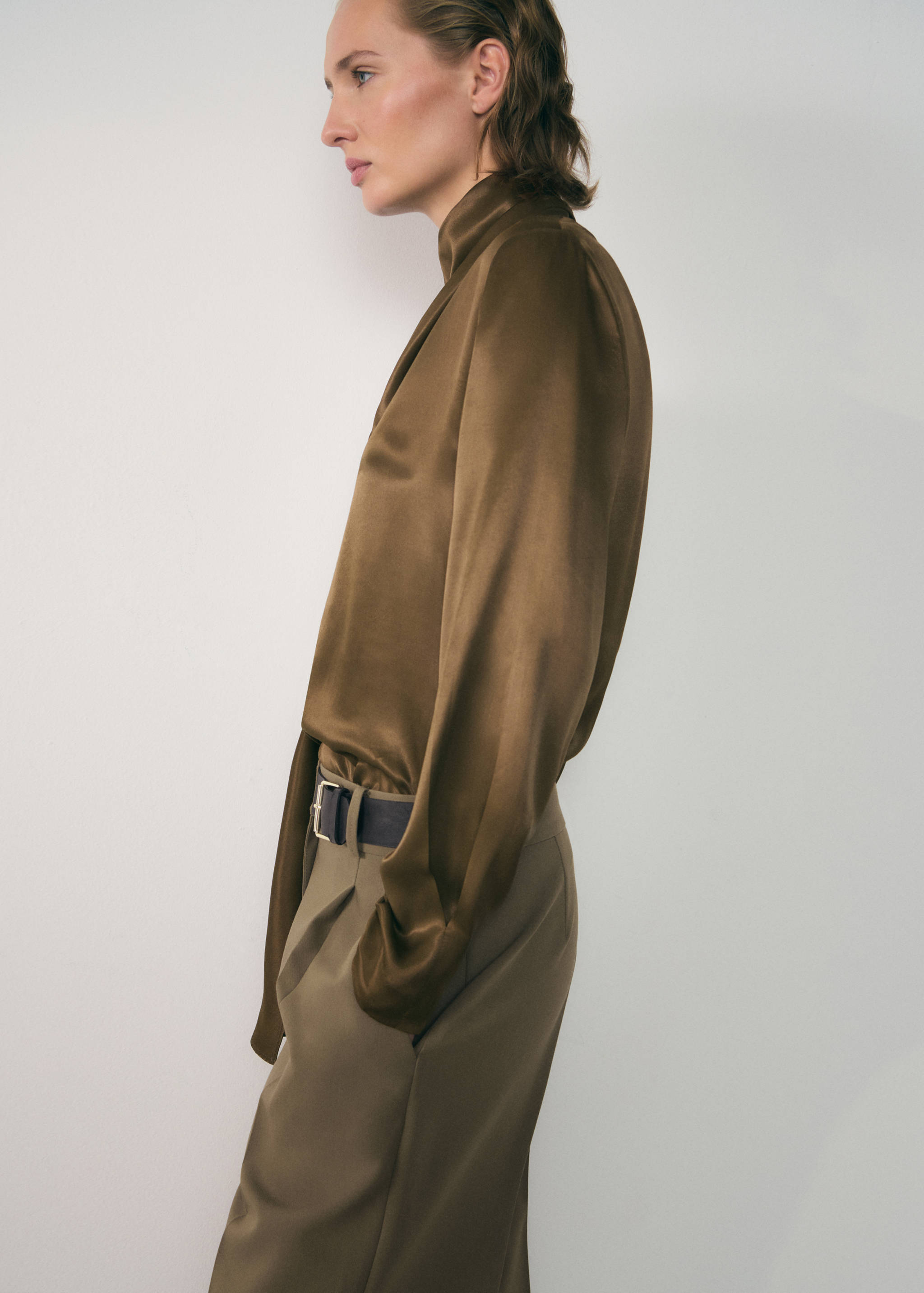 Pantalón recto cinturón - Detalle del artículo 1