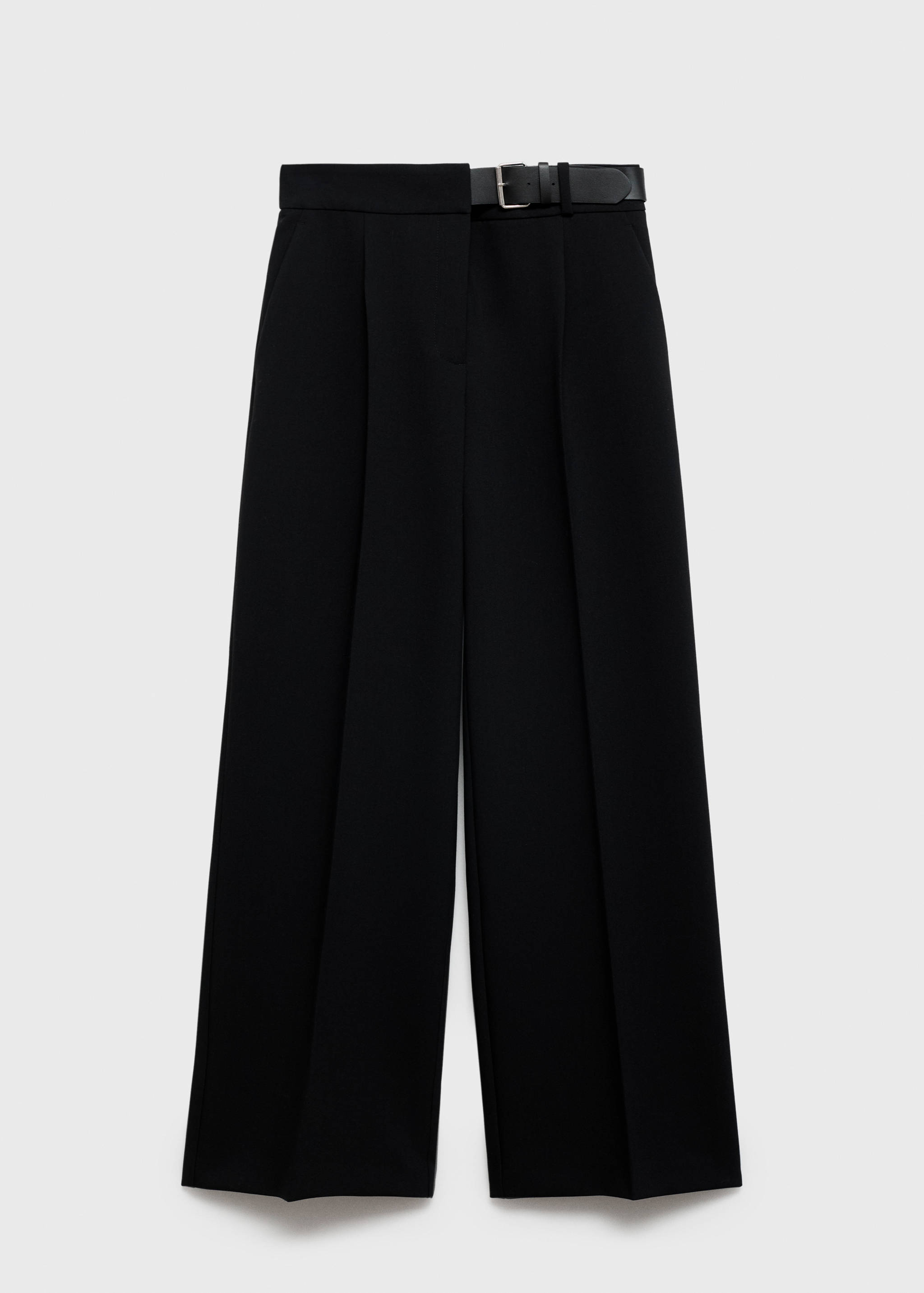 Belt straight-fit pants - Article without model