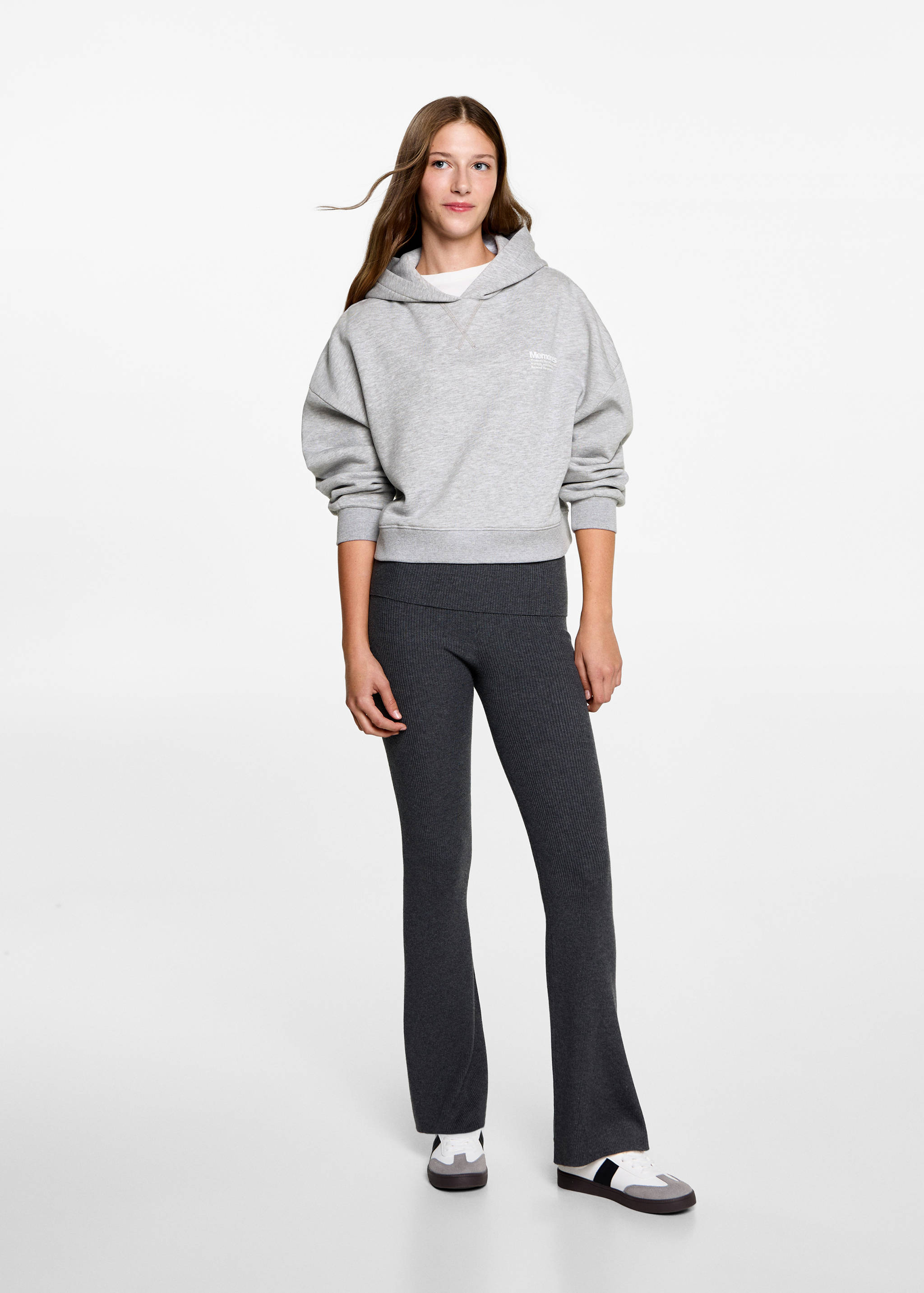 Sudadera estampada capucha - Plano general