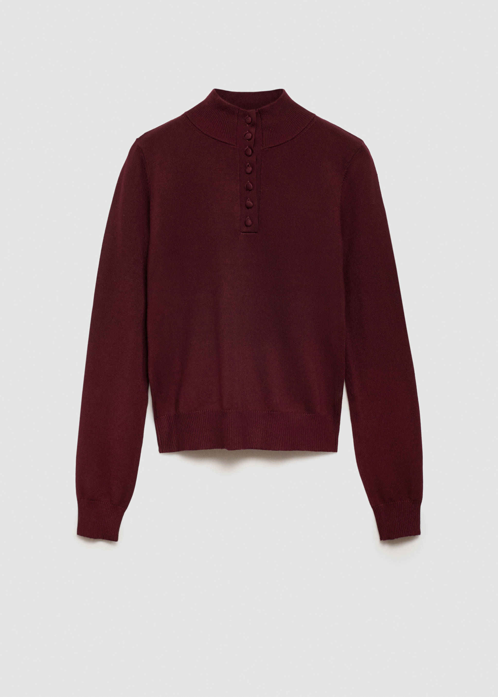 Fine knit sweater with buttons - Article without model