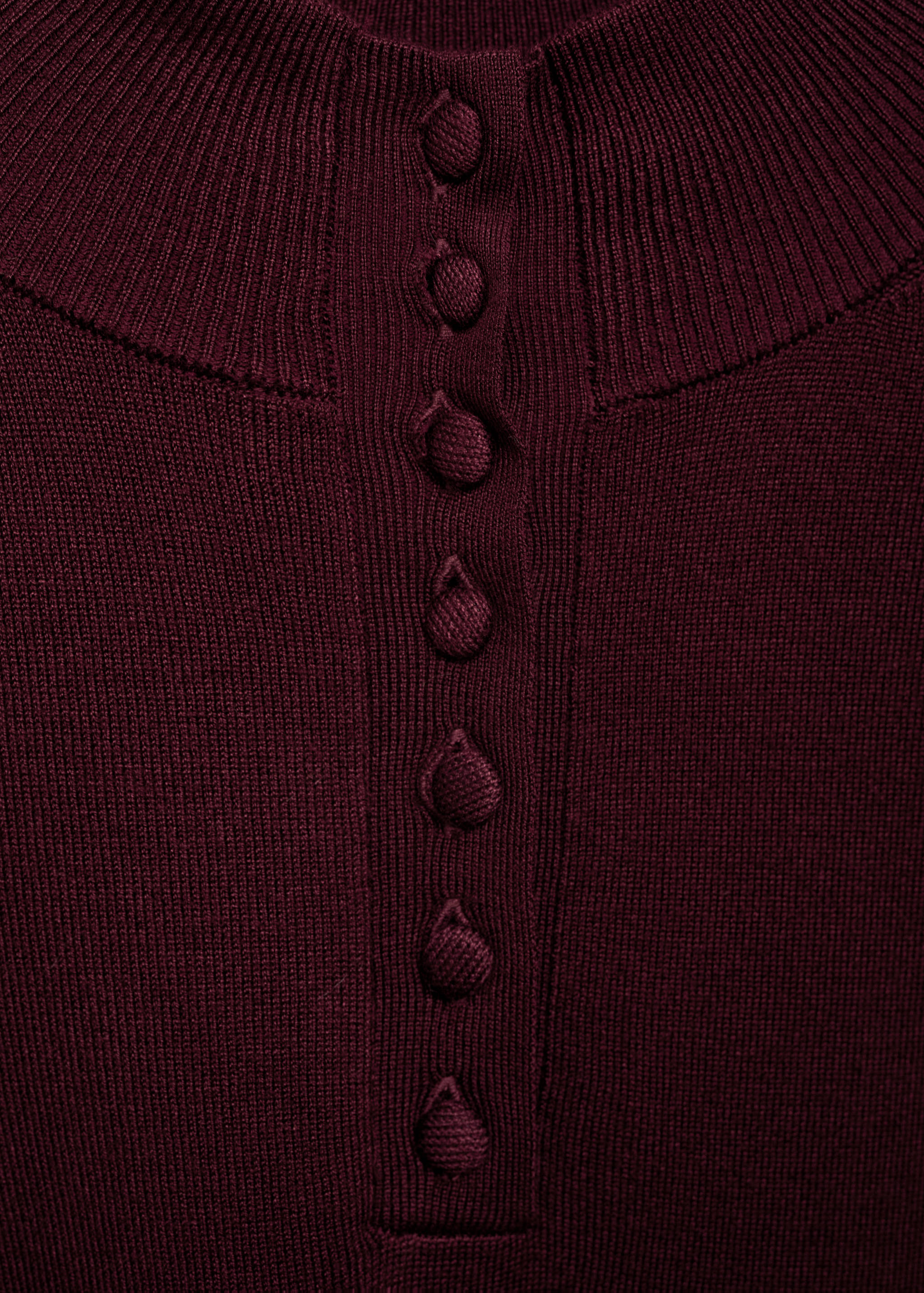 Fine knit sweater with buttons - Details of the article 8
