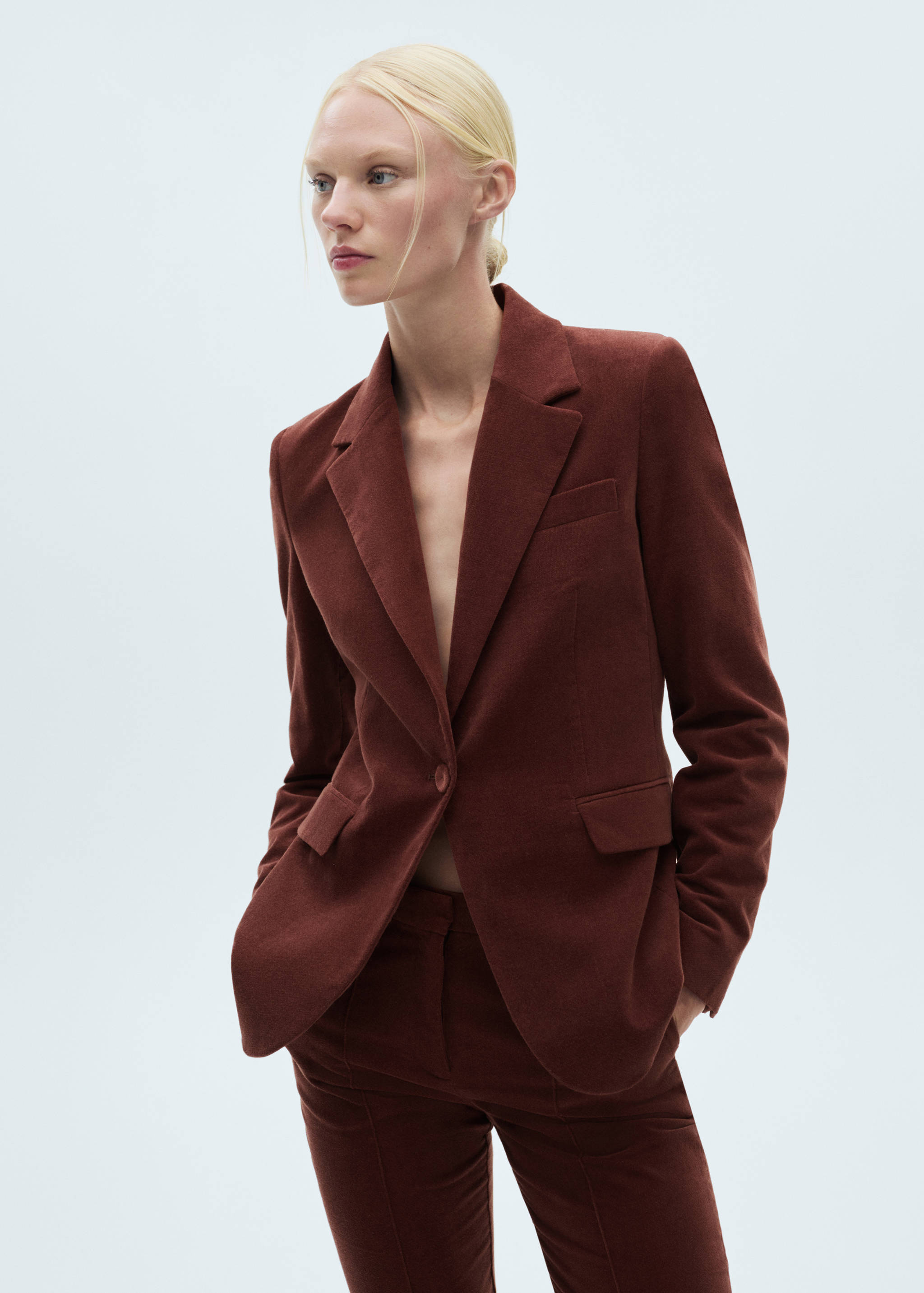 Velvet suit jacket - Medium plane