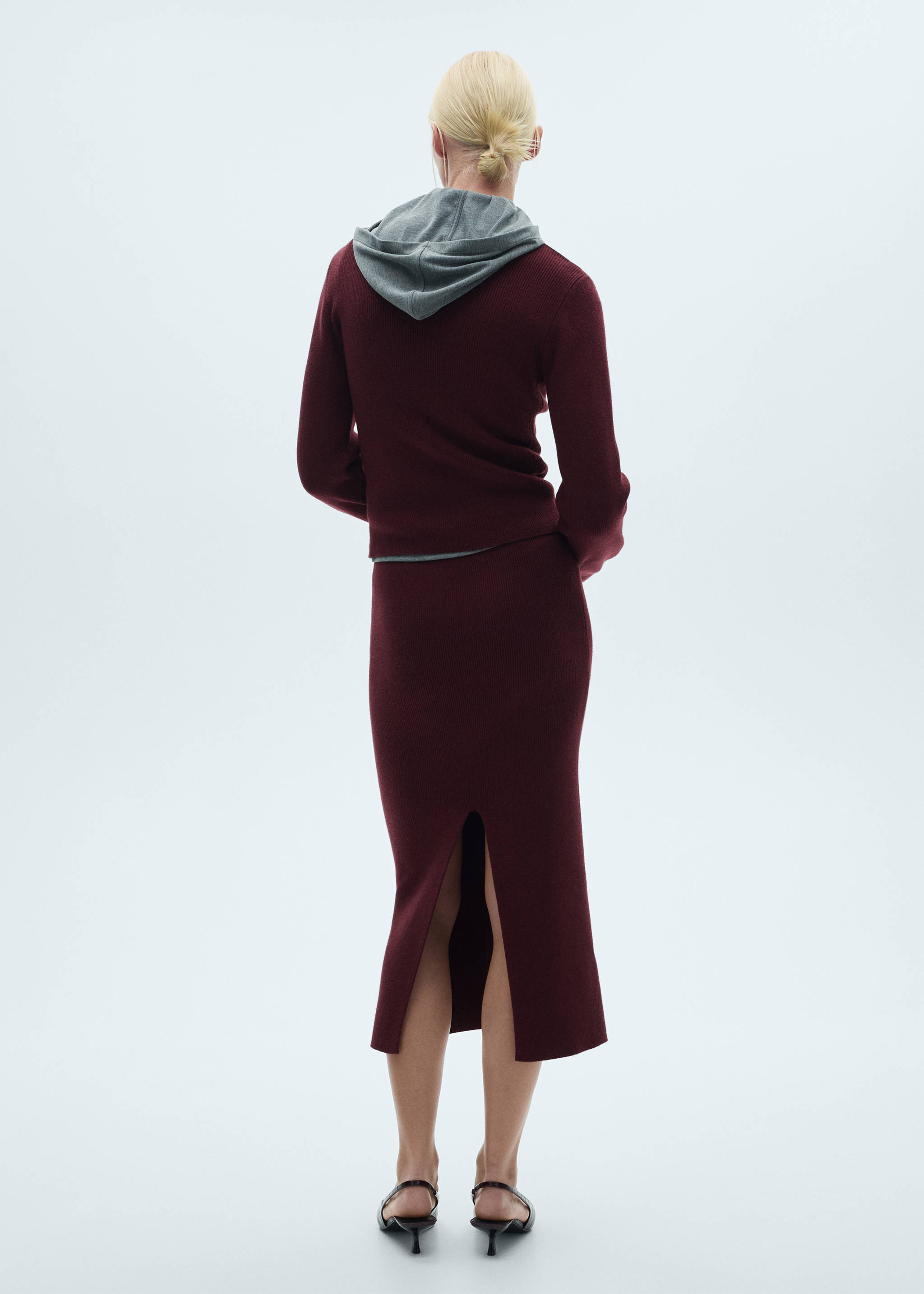 圆领罗纹毛衣 - null