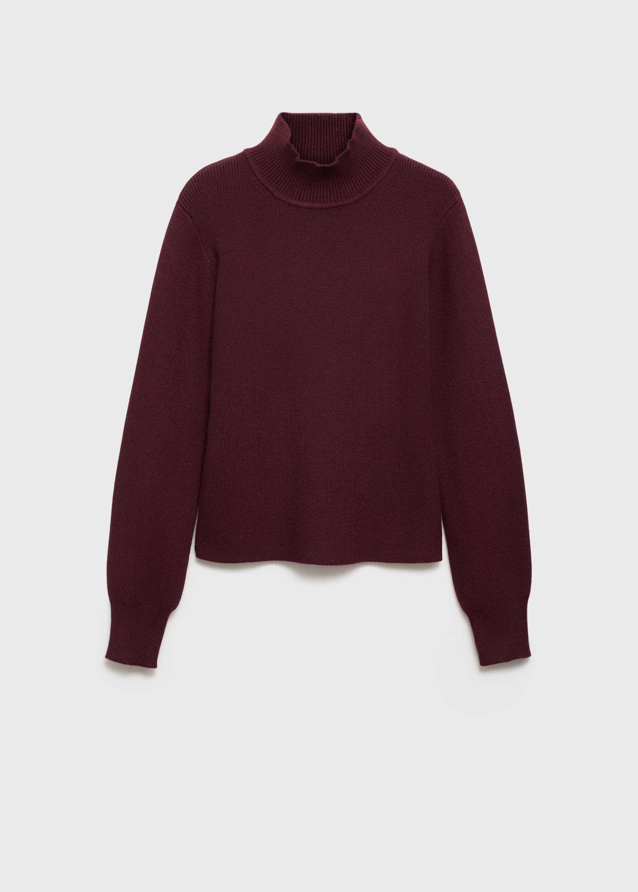 Ribbed round-neck sweater - Article without model