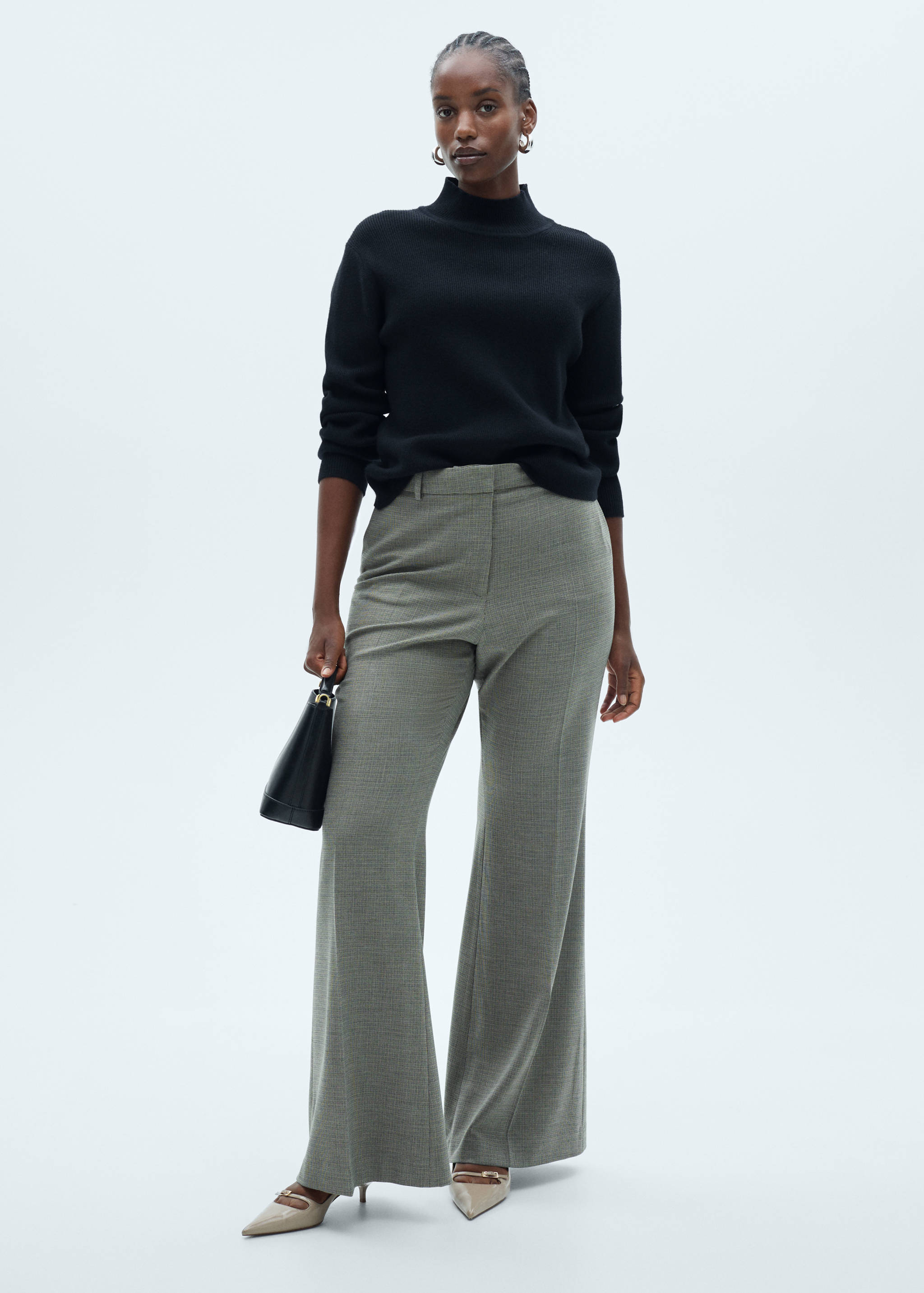 Pull-over maille côtelée col rond - Détail de l'article 3