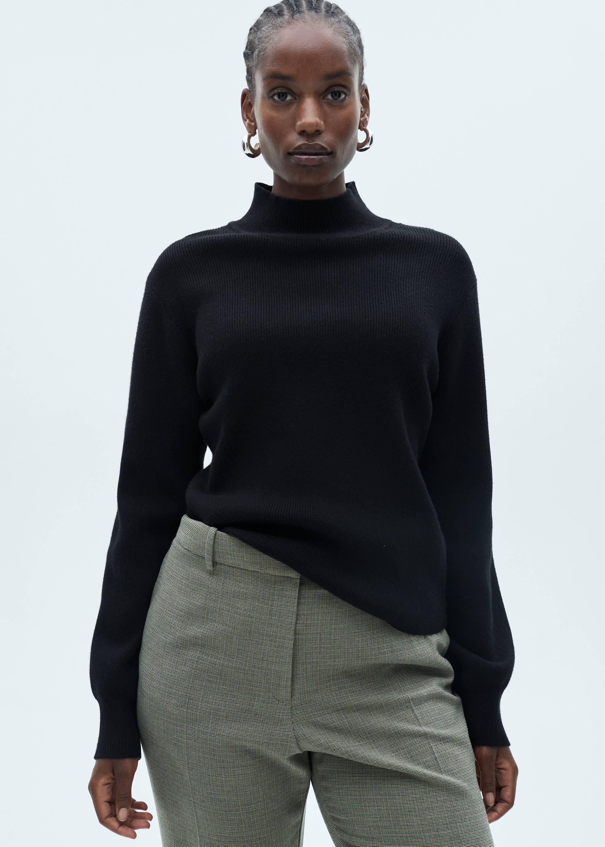 Pull-over maille côtelée col rond - Détail de l'article 5