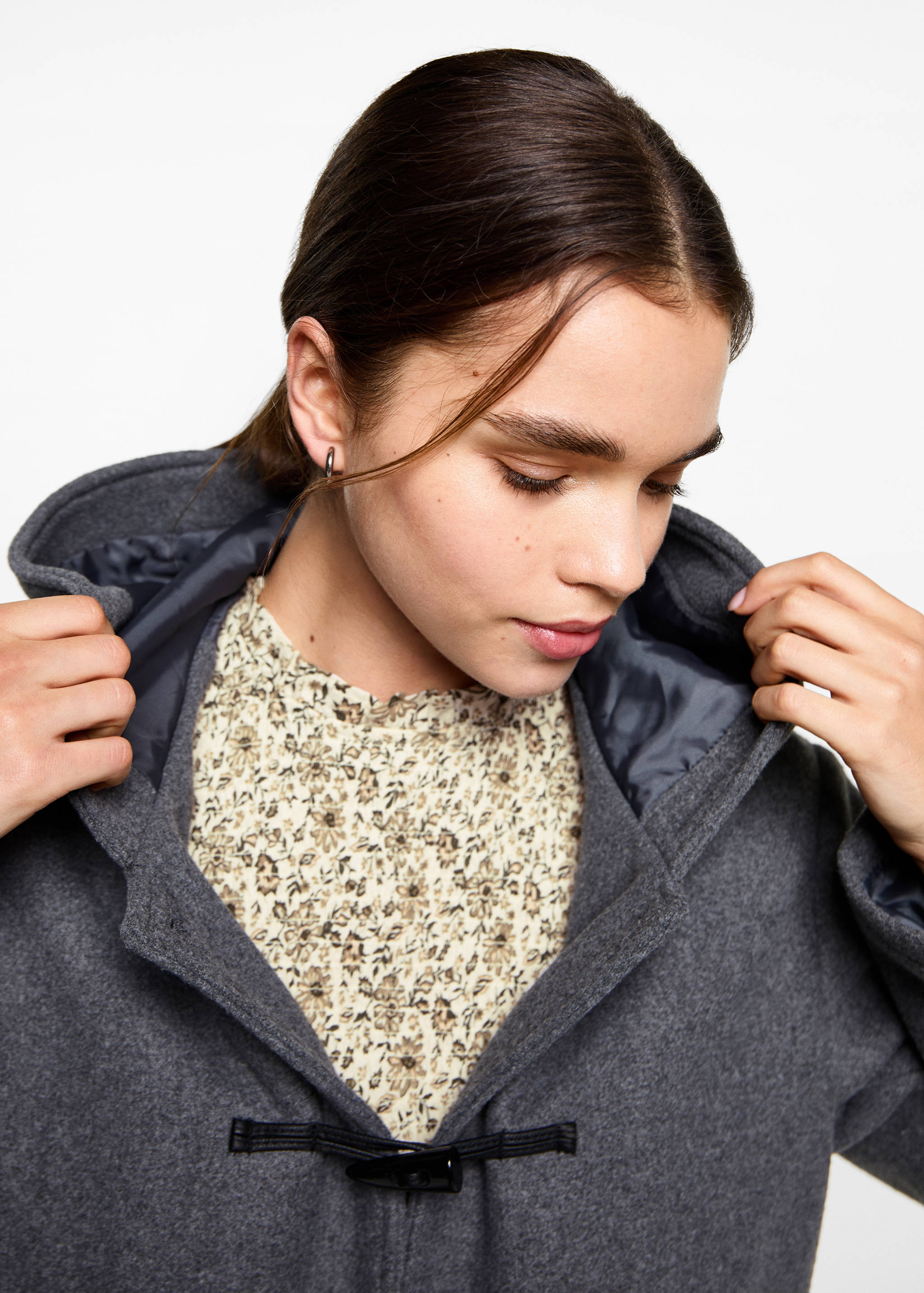 بلوزة بزهور متجمعة - تفاصيل المنتج 1