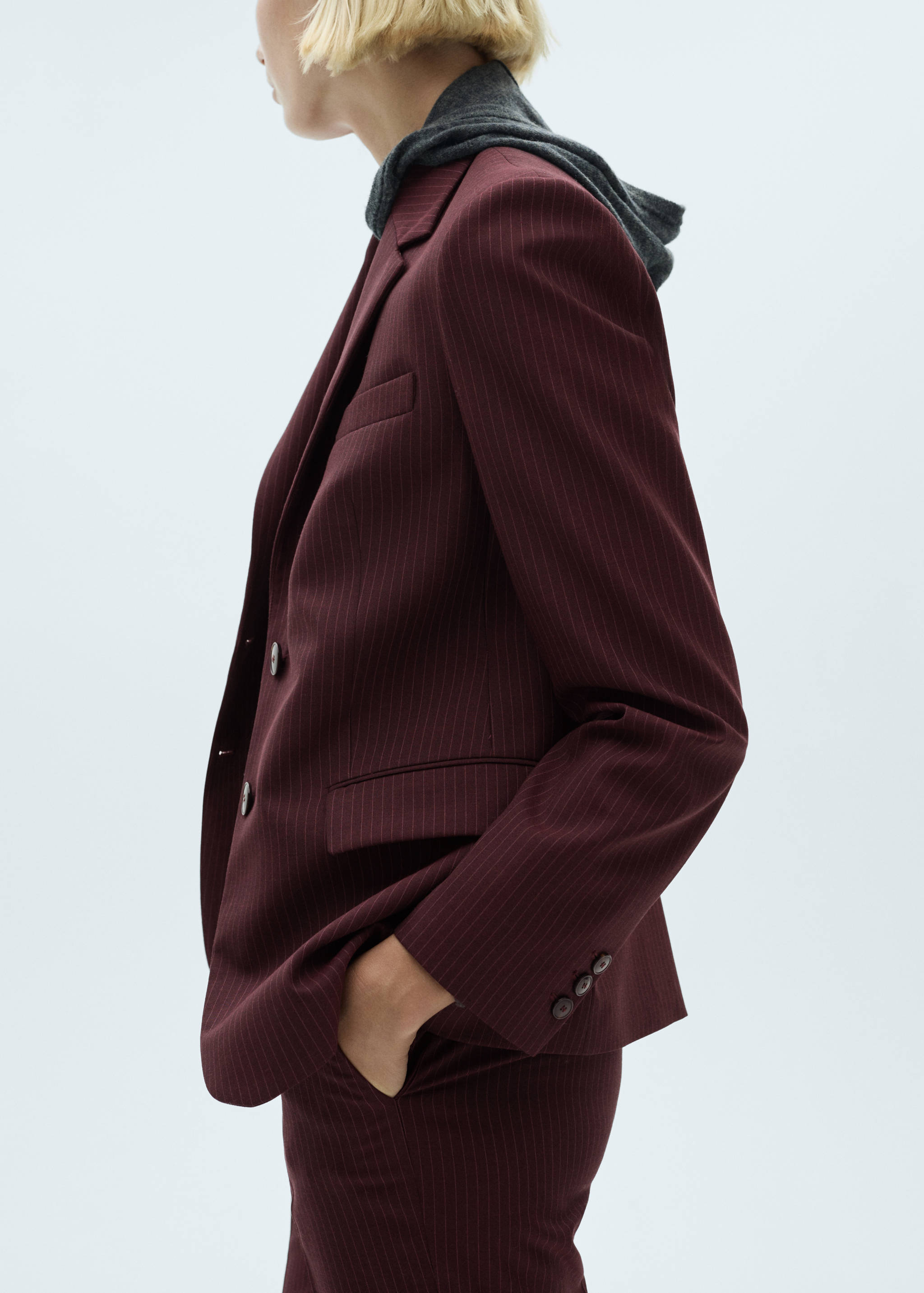 Pinstripe suit blazer - Details of the article 6