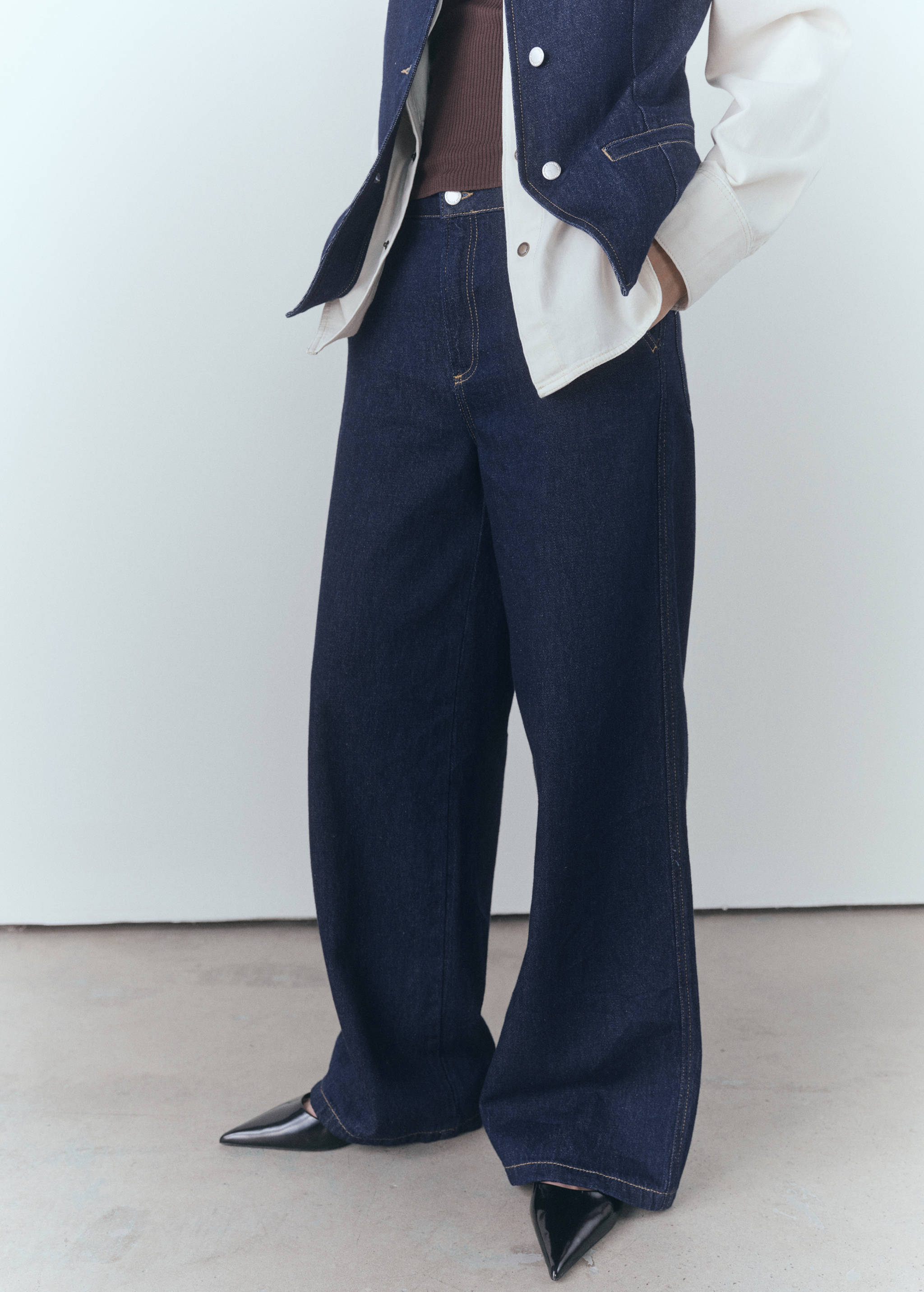 Τζιν wideleg rinse wash - Μεσαίο πλάνο