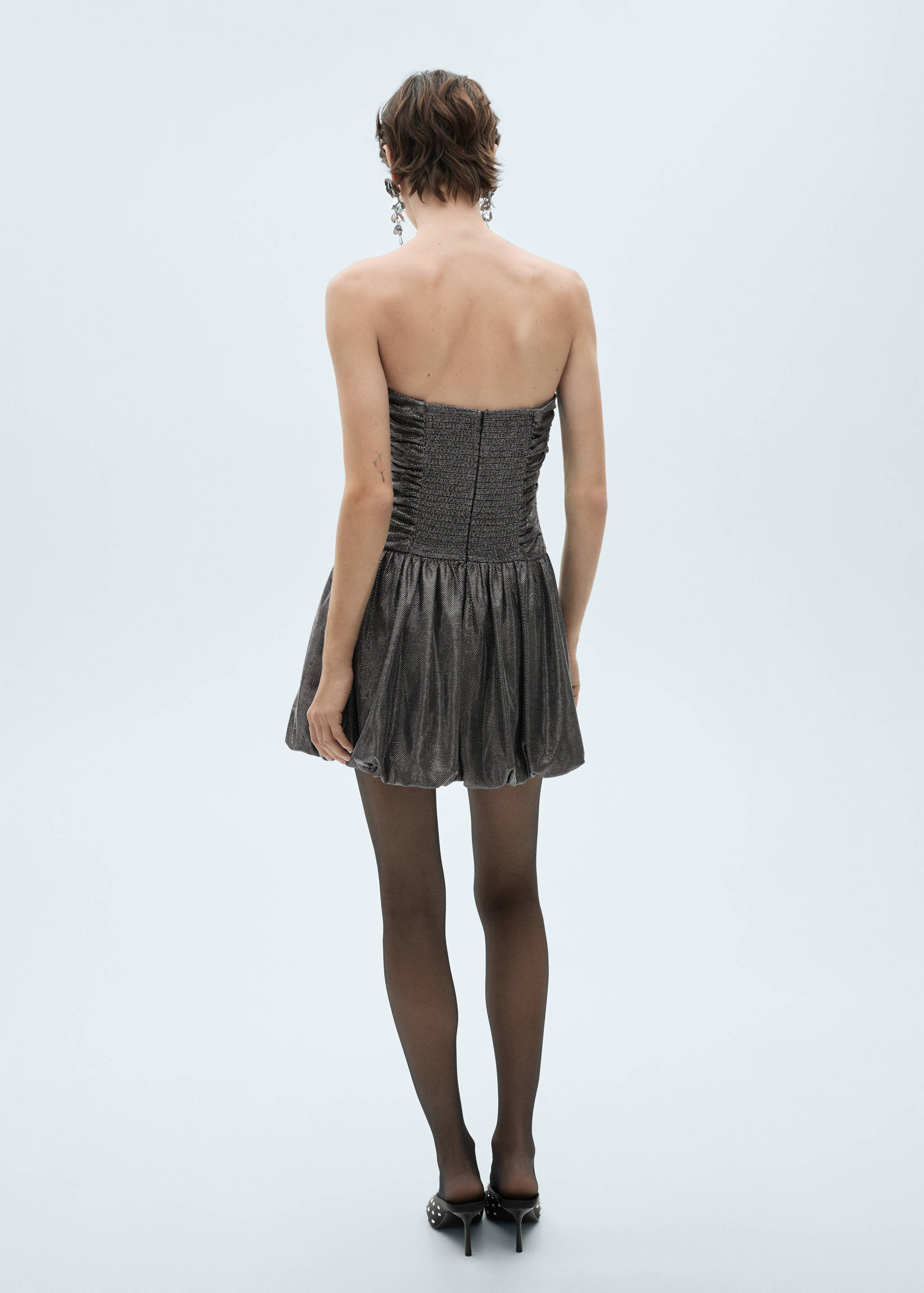 Balloon skirt tube dress - Reverse of the article