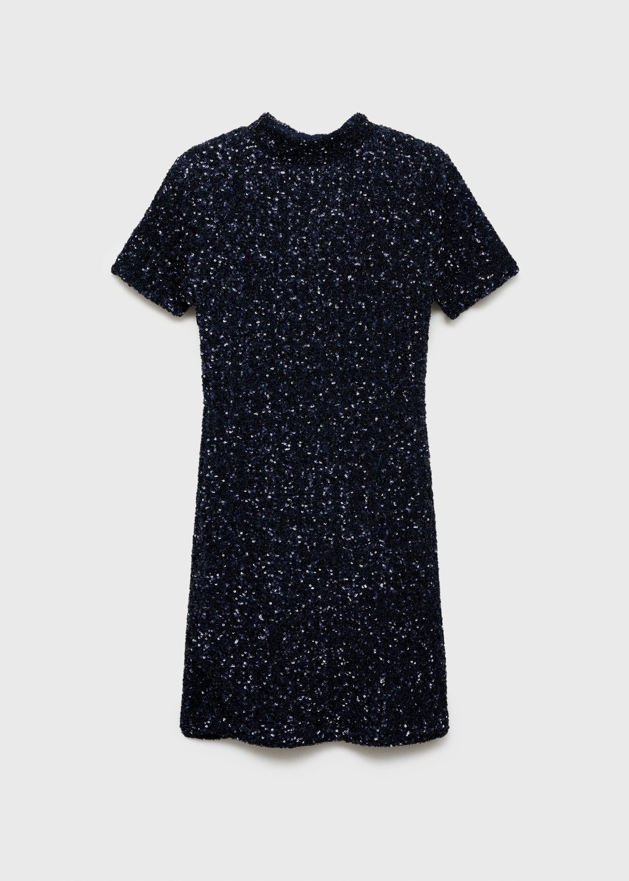 Short-sleeved sequin dress - Article without model