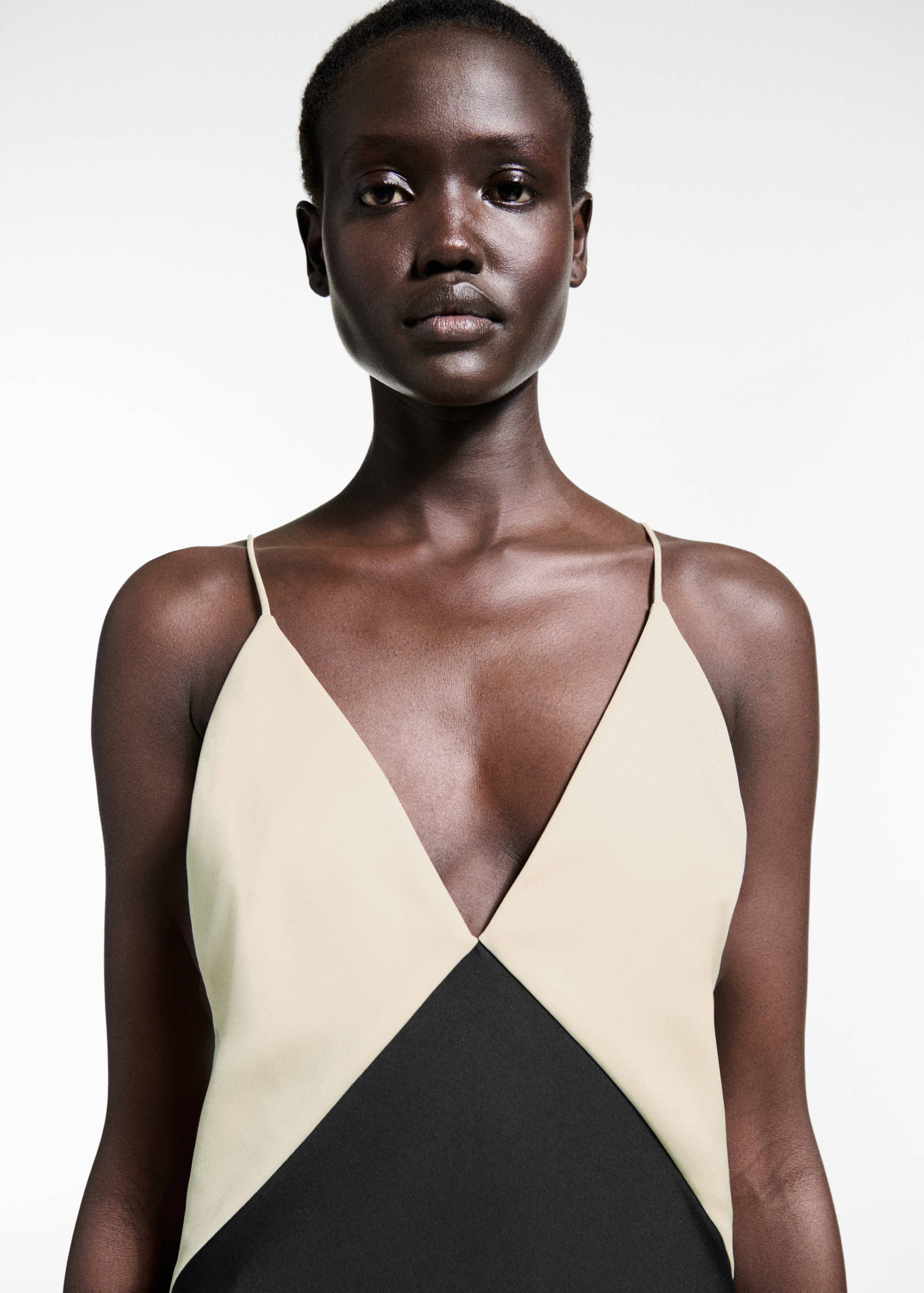 Robe style lingerie bicolore - Détail de l'article 1