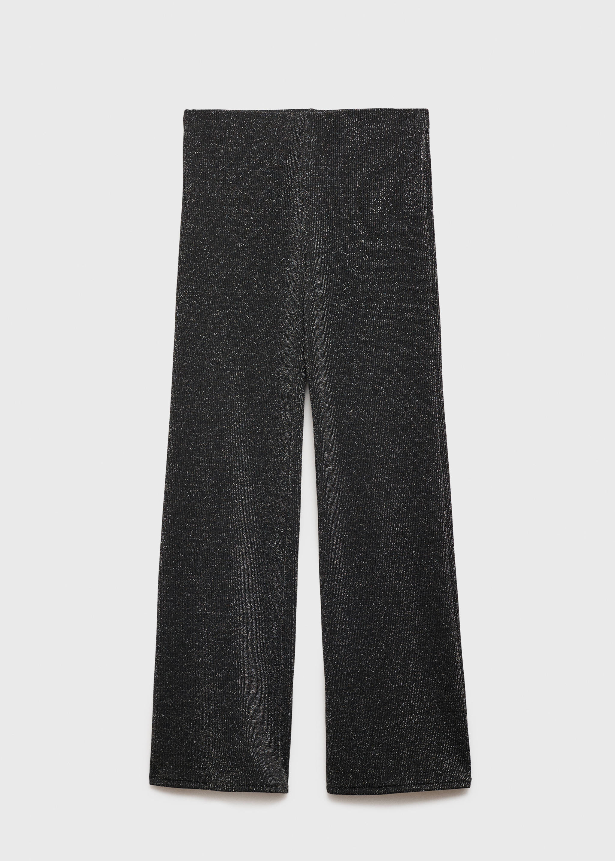 Lurex-knit flared trousers - Article without model
