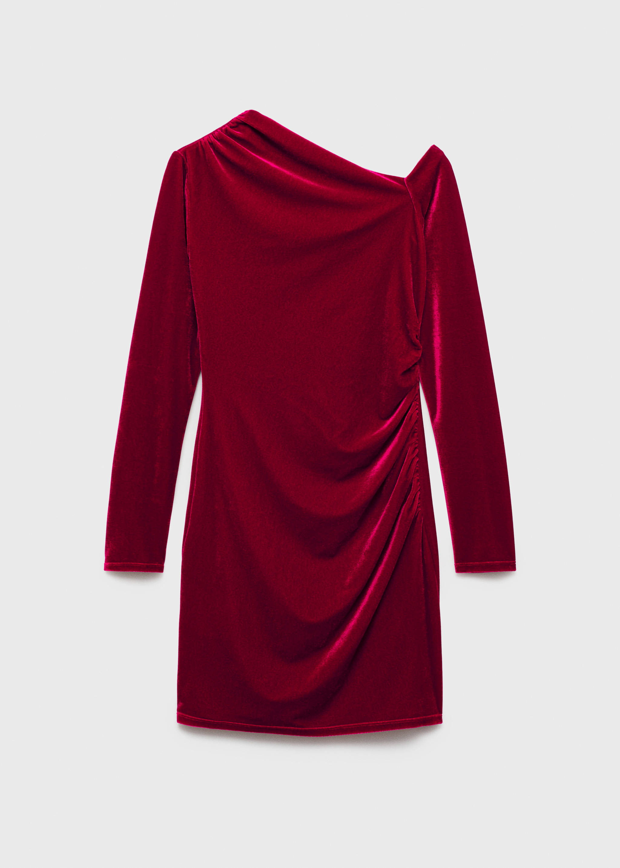 Asymmetric velvet dress - Article without model