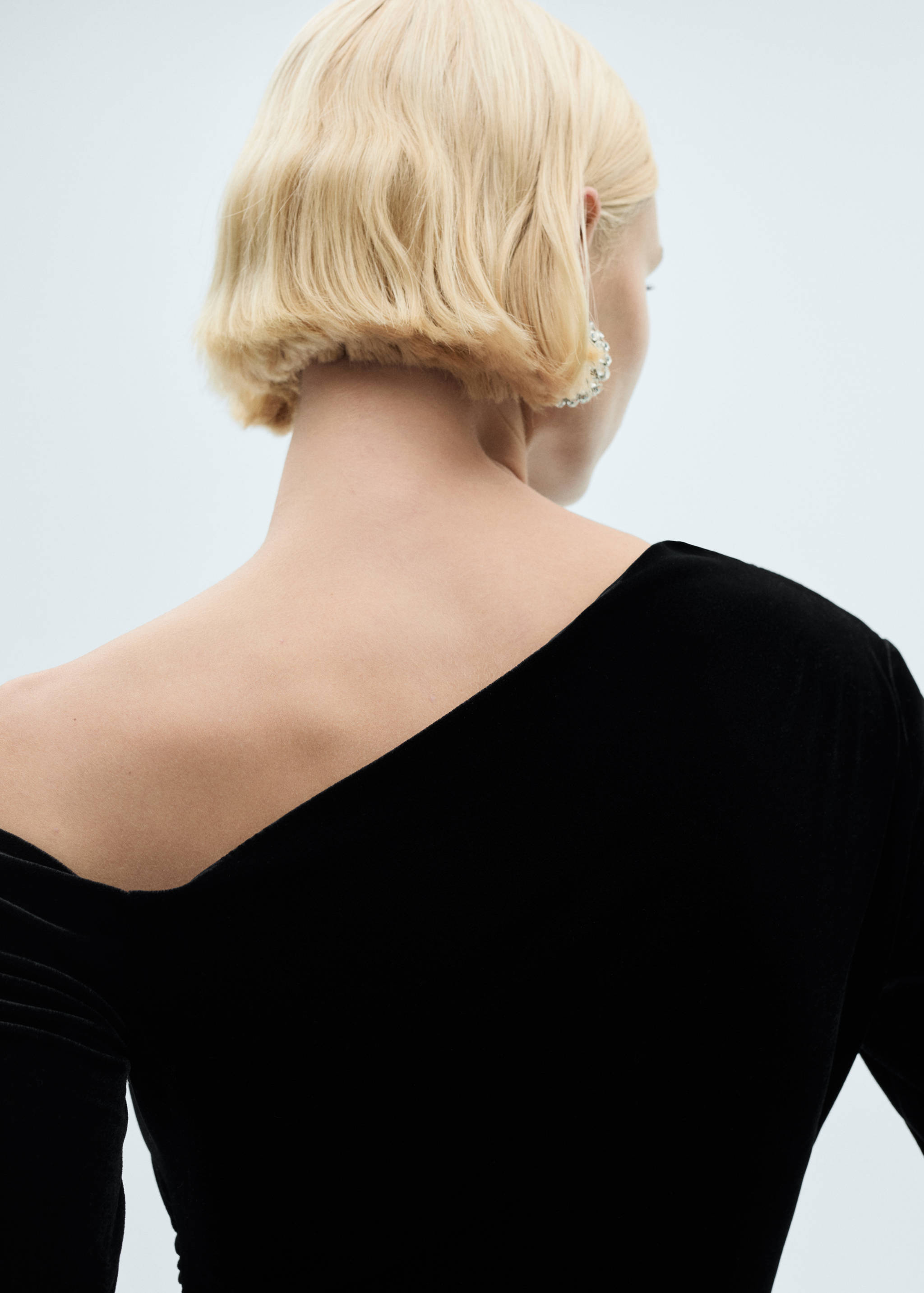 Асимметричное платье бархат - Деталь изделия 6