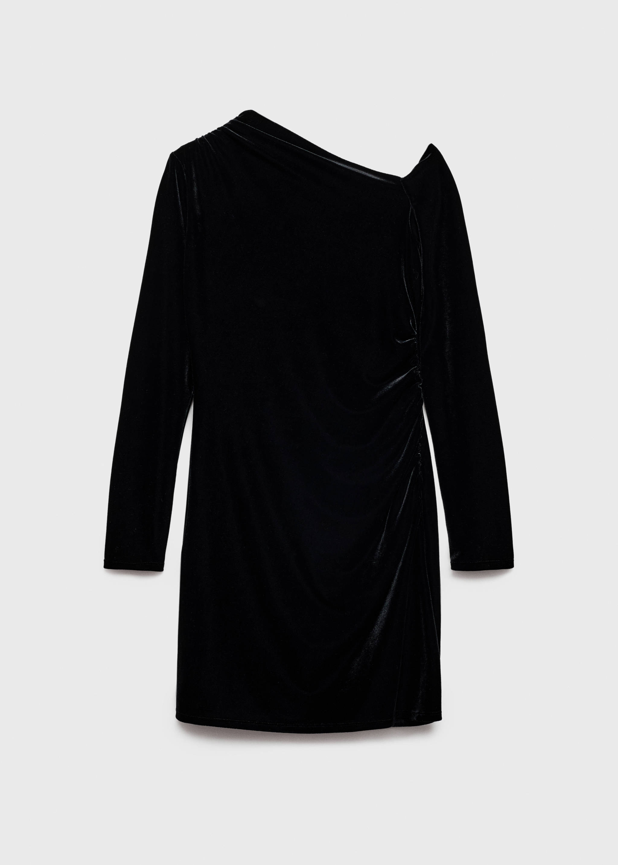 Asymmetric velvet dress - Article without model