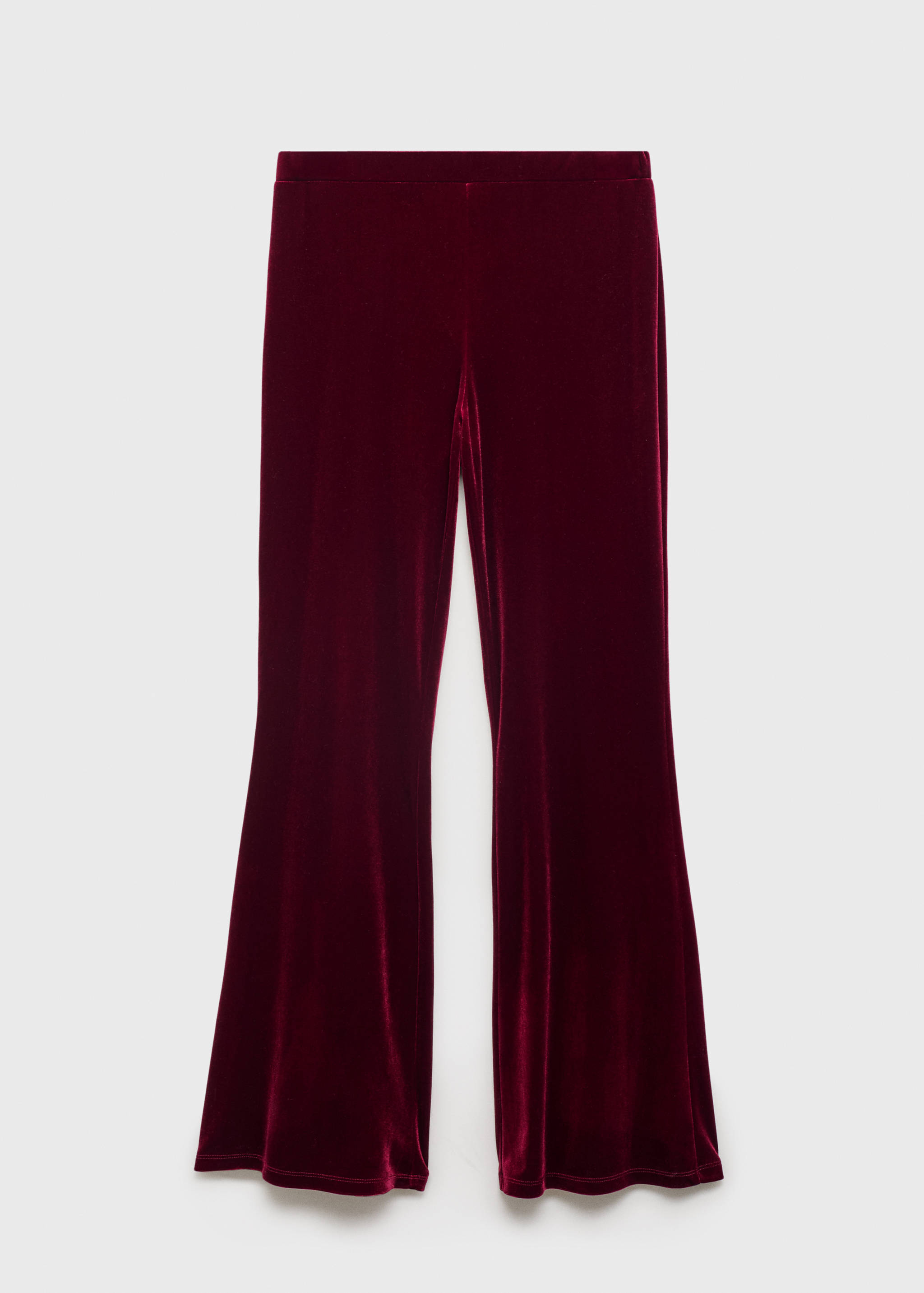 Flared velvet trousers - Article without model
