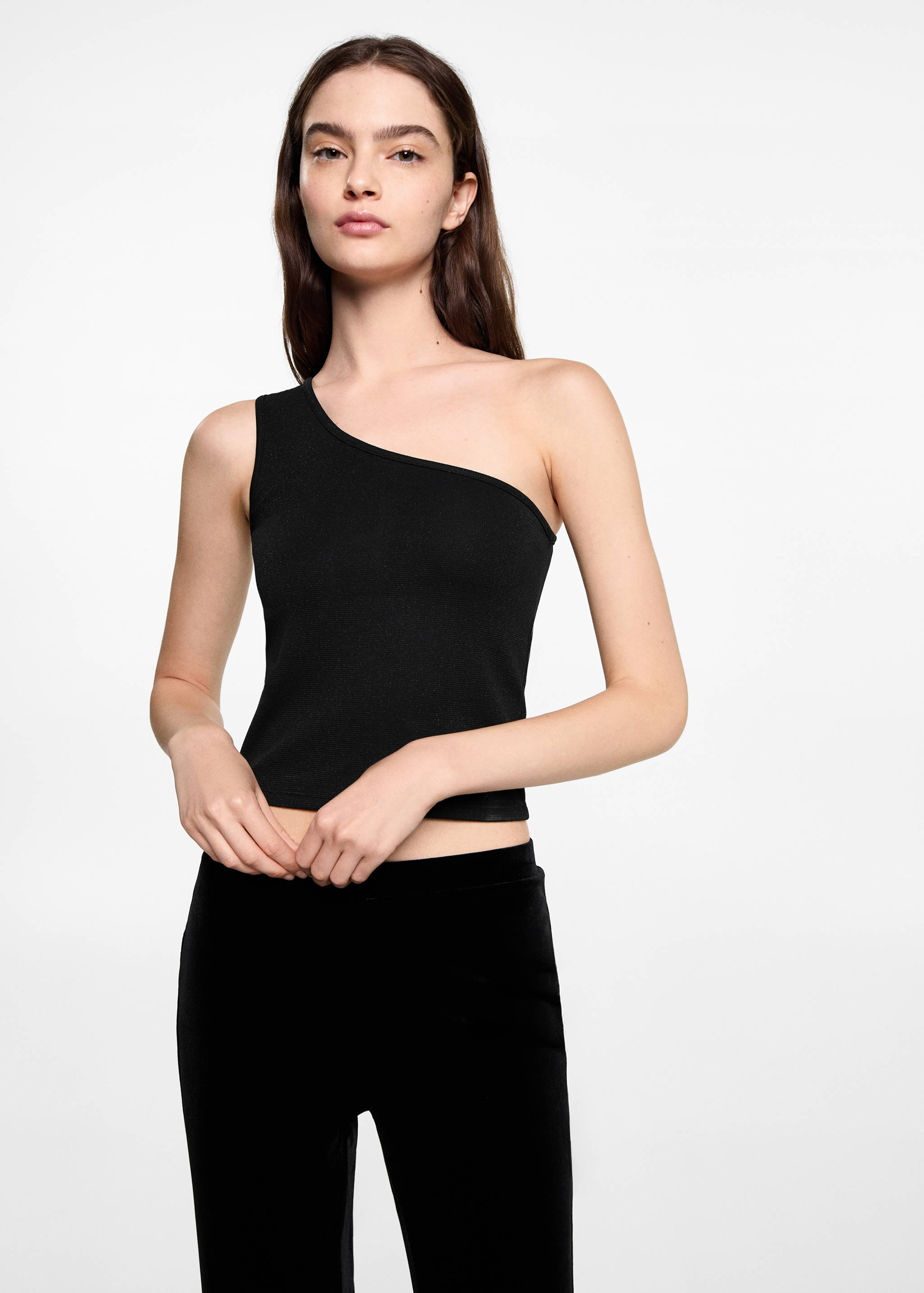 Flared velvet trousers - Medium plane