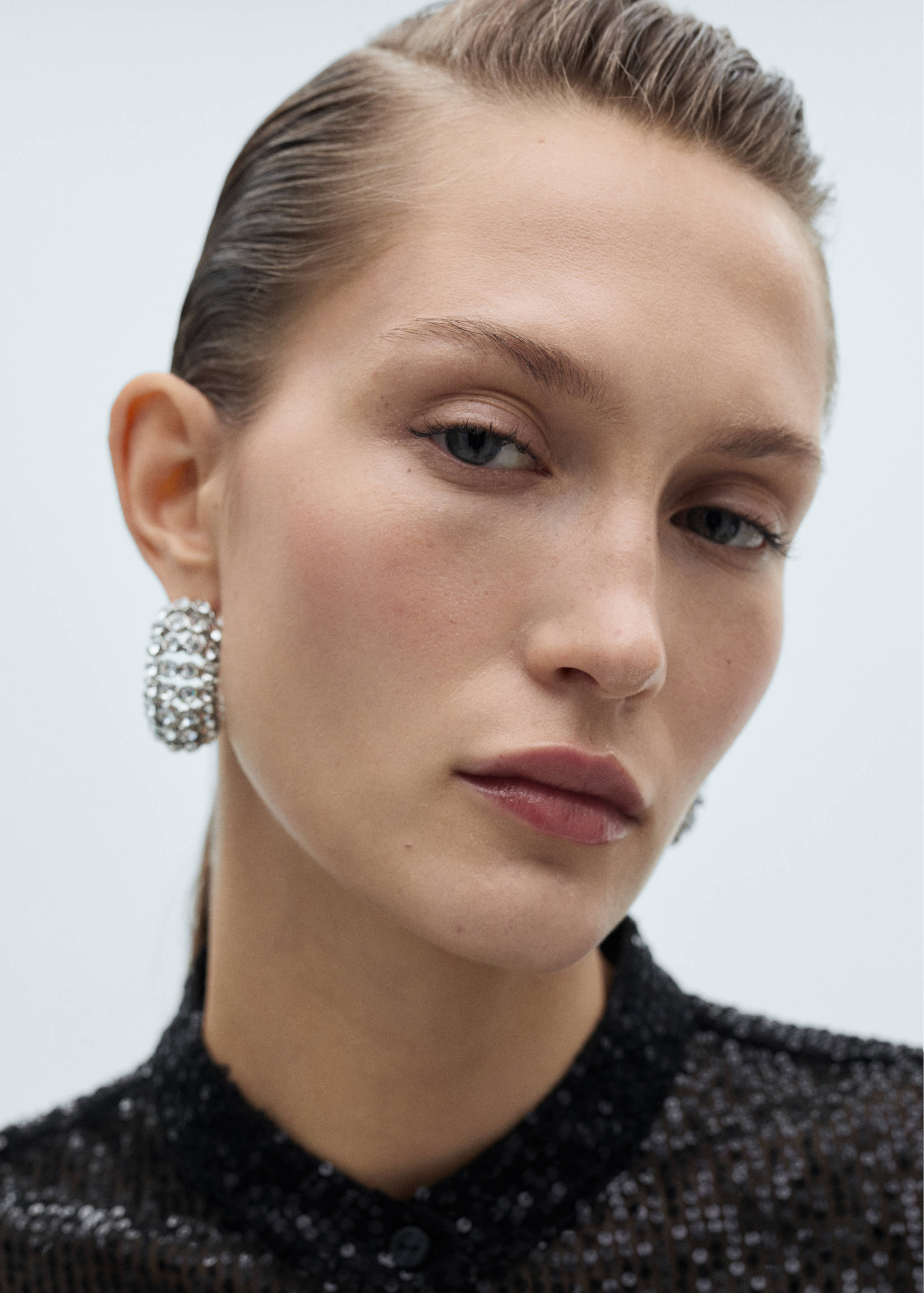 Semi-transparent sequined shirt - Details of the article 1