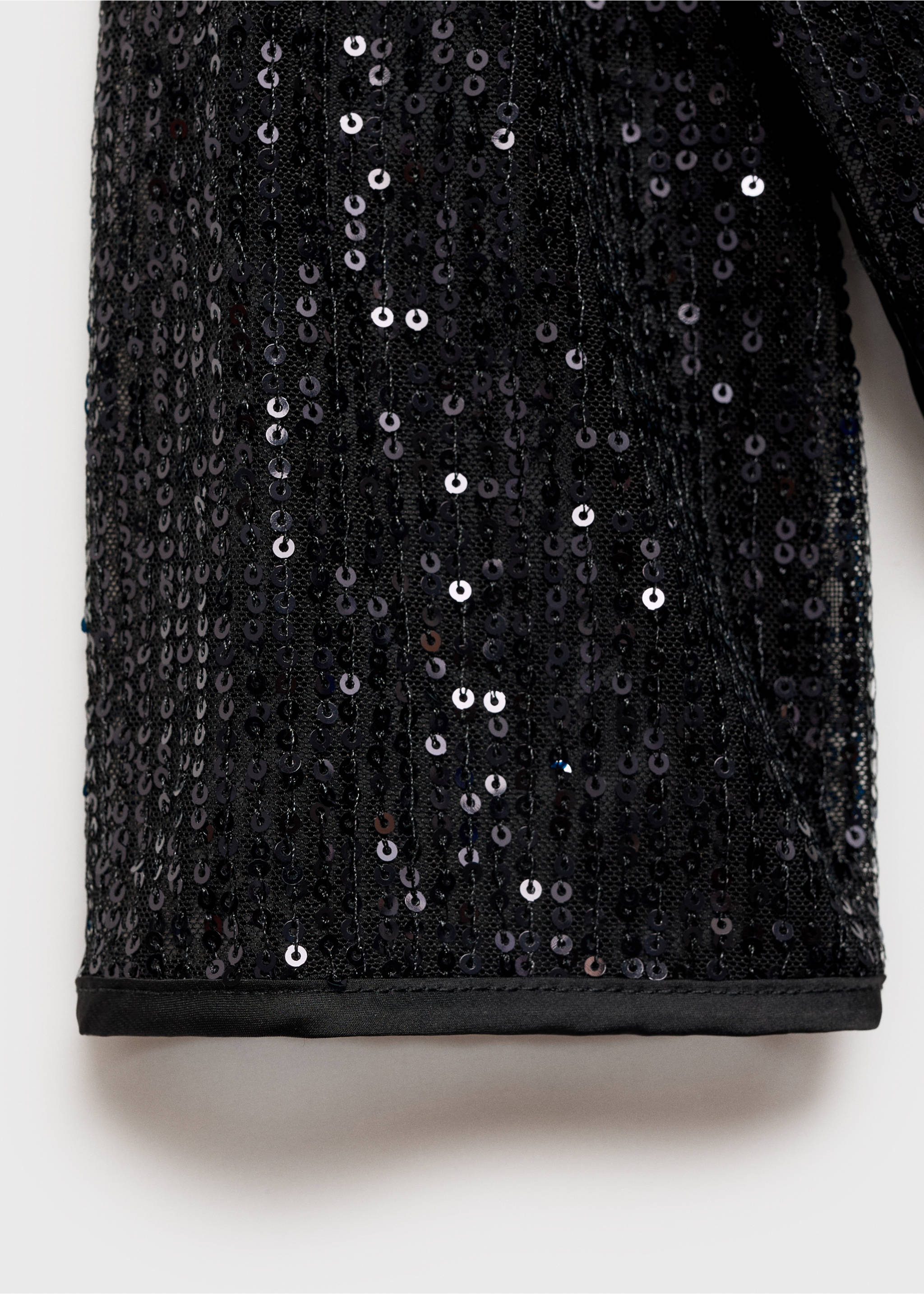 Semi-transparent sequined shirt - Détail de l'article 0, Noir. Ref: 77059067-00.