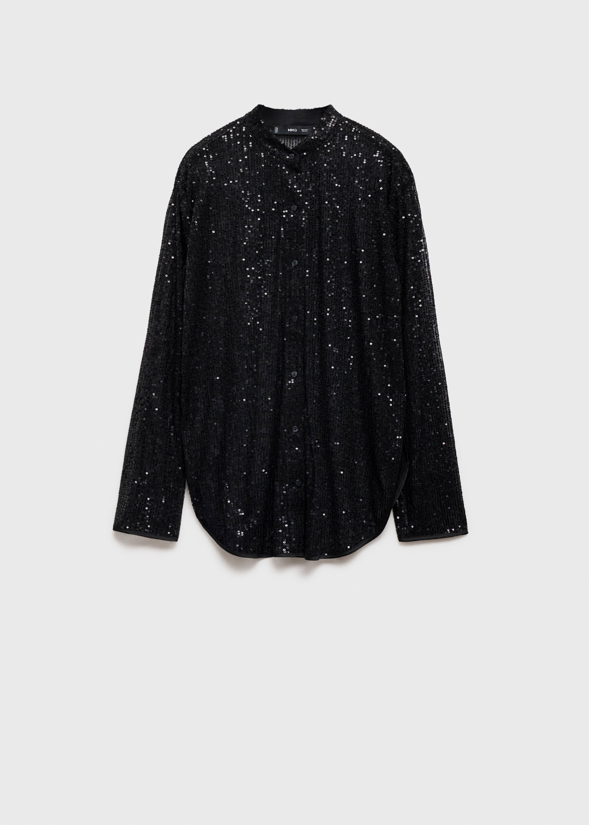 Semi-transparent sequined shirt - Article without model
