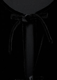 Velvet blouse with bows — Black 7