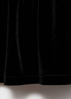 Velvet blouse with bows — Black 8