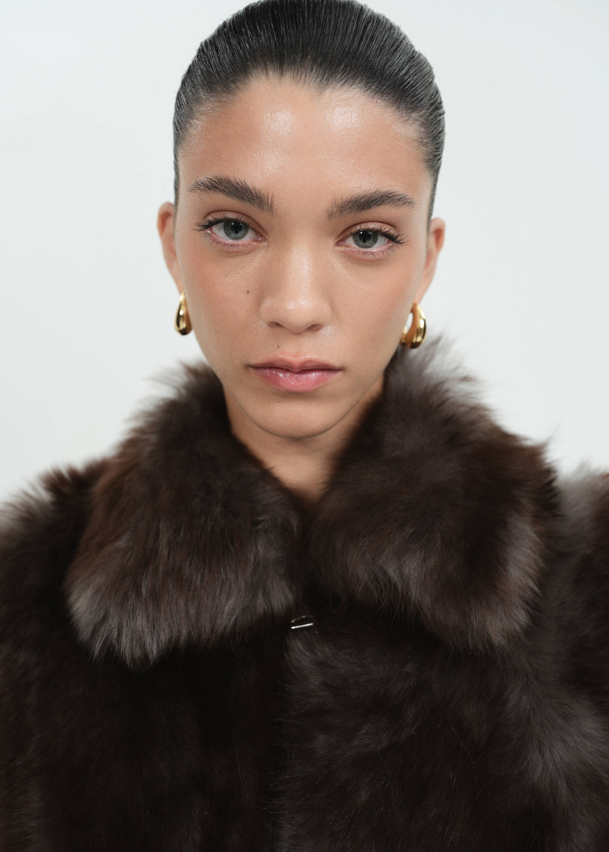 Kožna jakna sa 100 % krznom - Detalji artikla 1