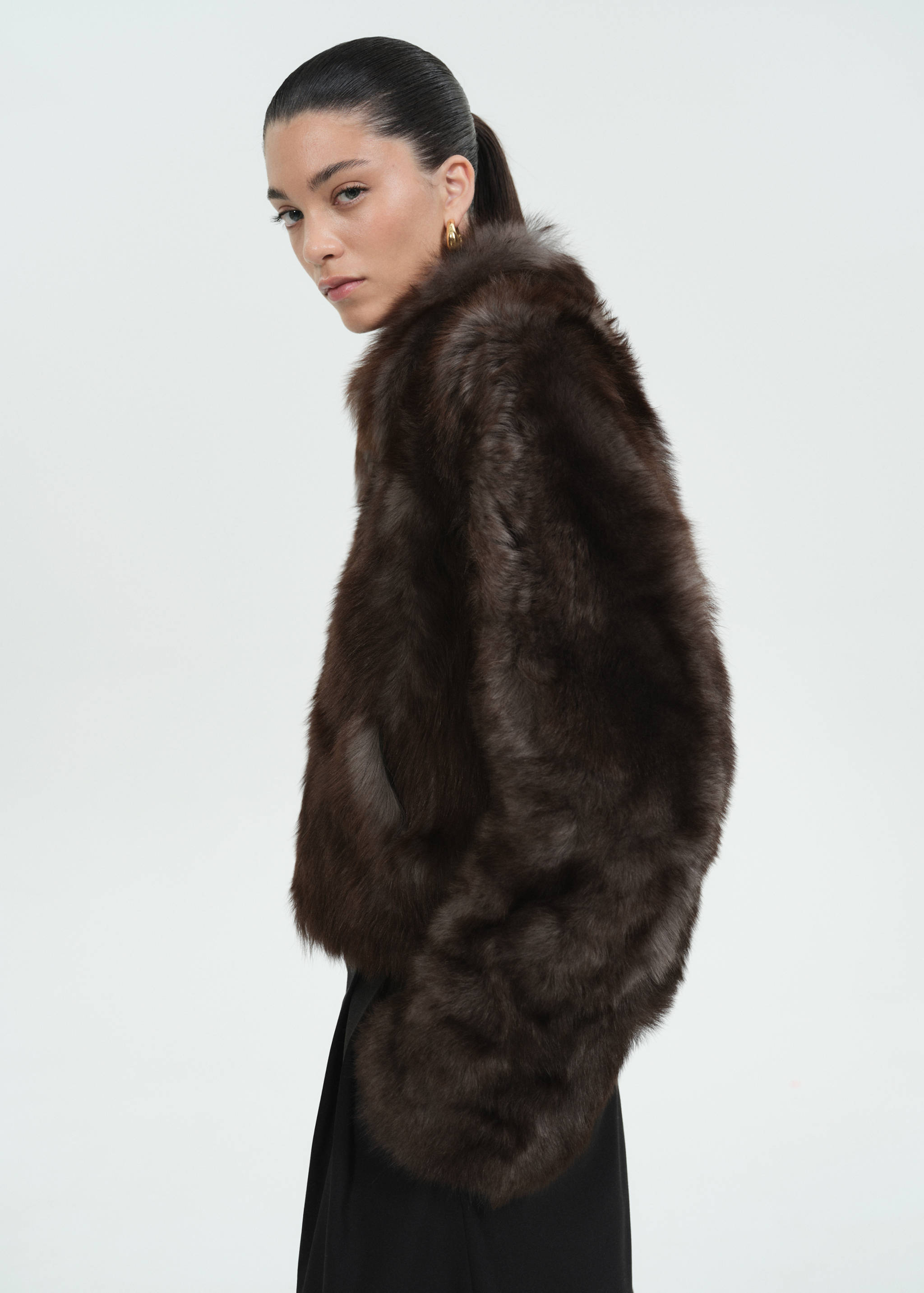 Kožna jakna sa 100 % krznom - Detalji artikla 2