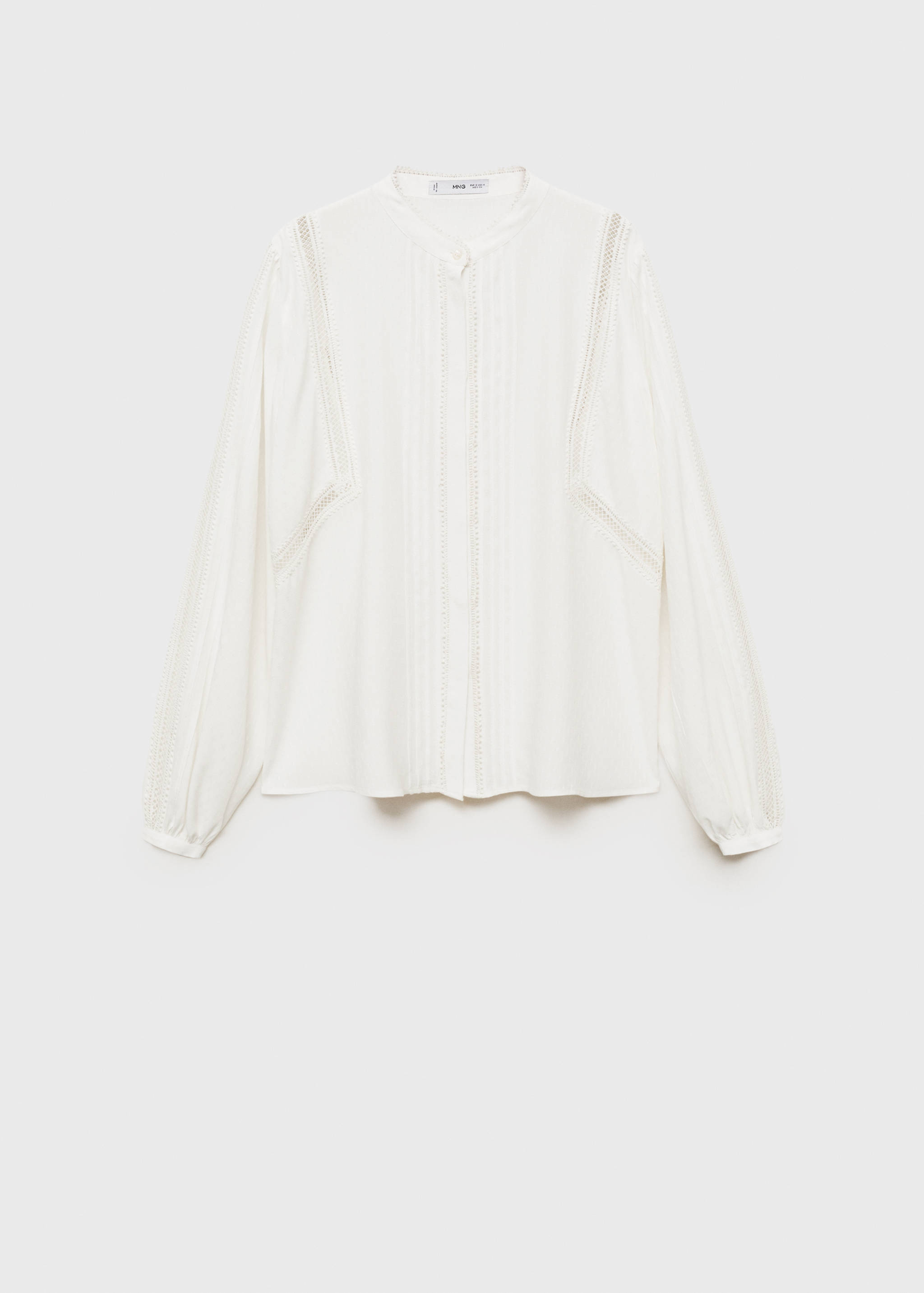 Blouse with lace accents - Article without model