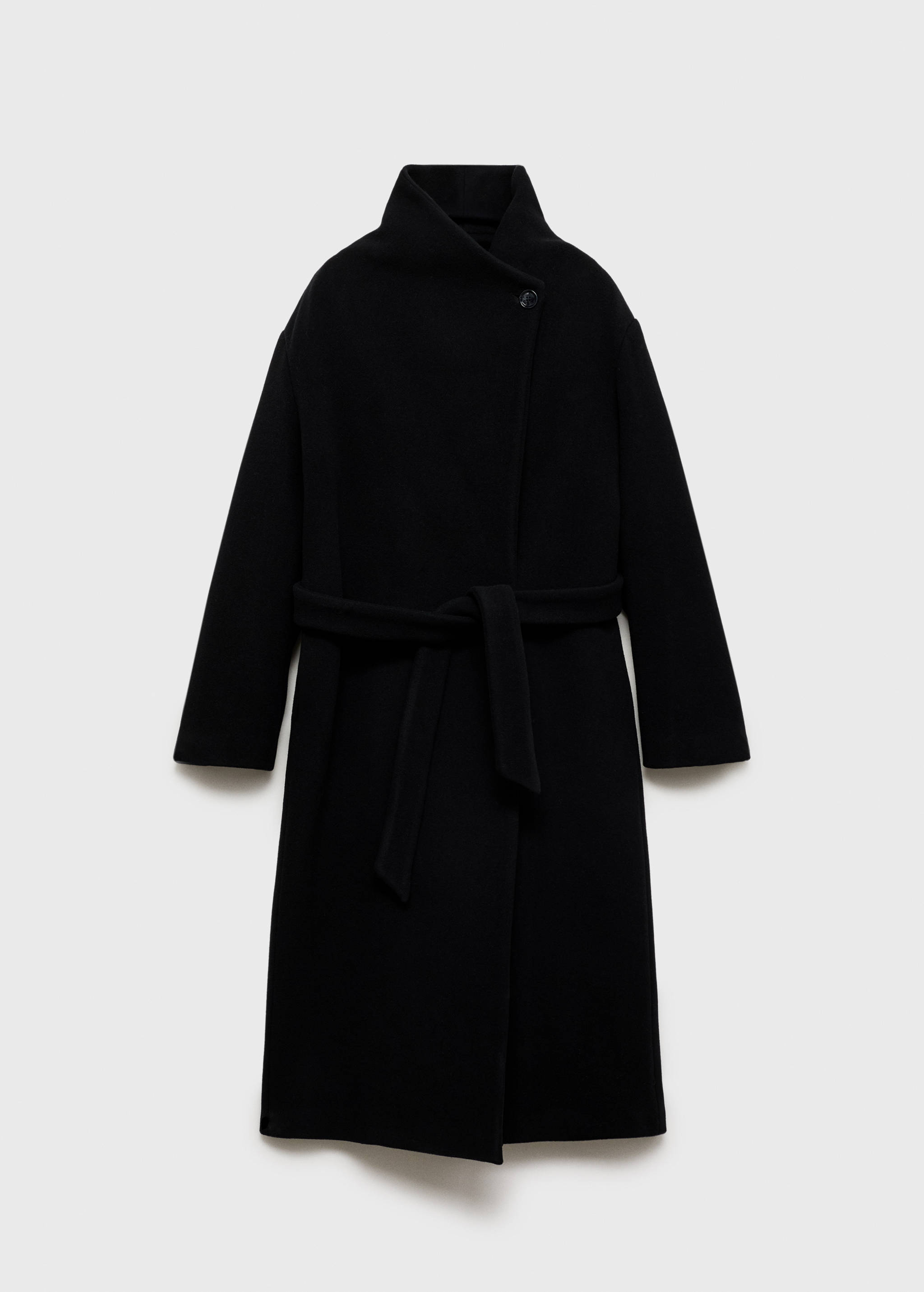 Turtleneck virgin wool coat - Article without model