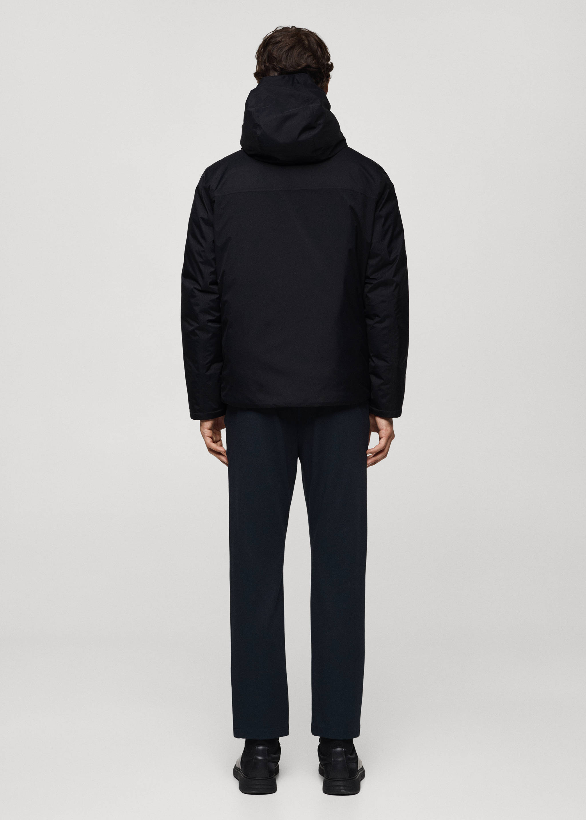 Непромокаемый стеганый анорак с терморегуляцией - Обратная сторона изделия