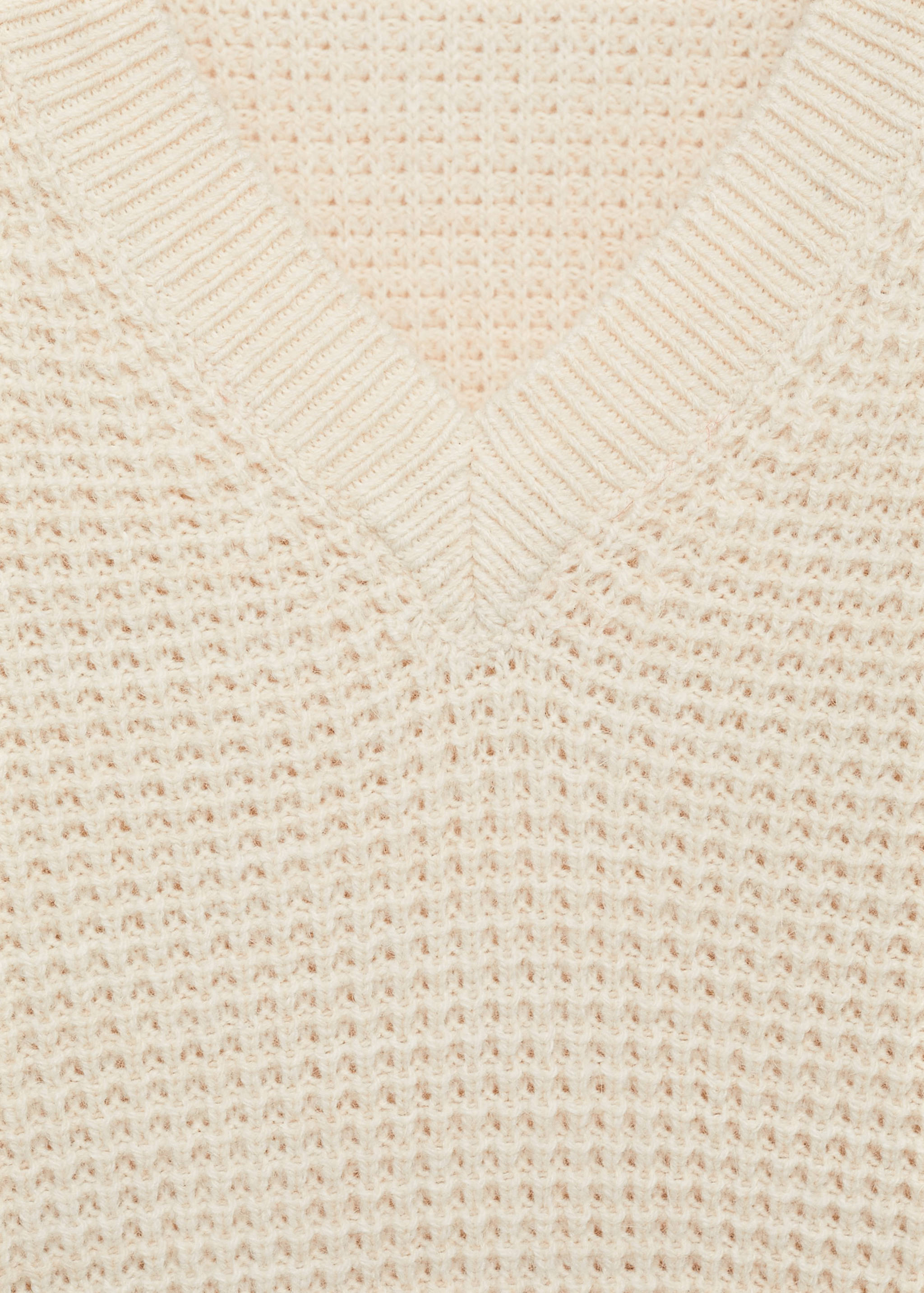 V-neck alpaca wool sweater - Details of the article 8