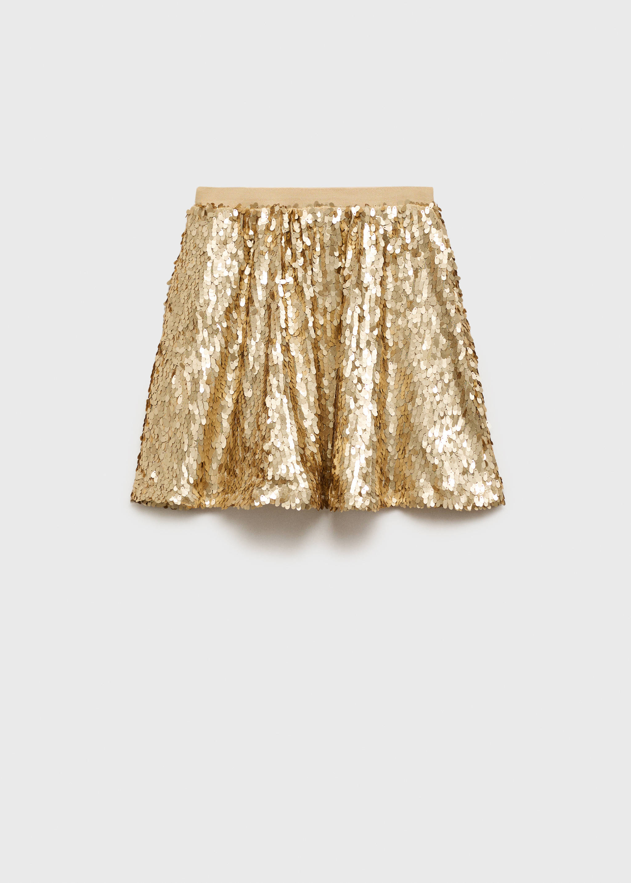 Golden sequin skirt - Reverse of the article